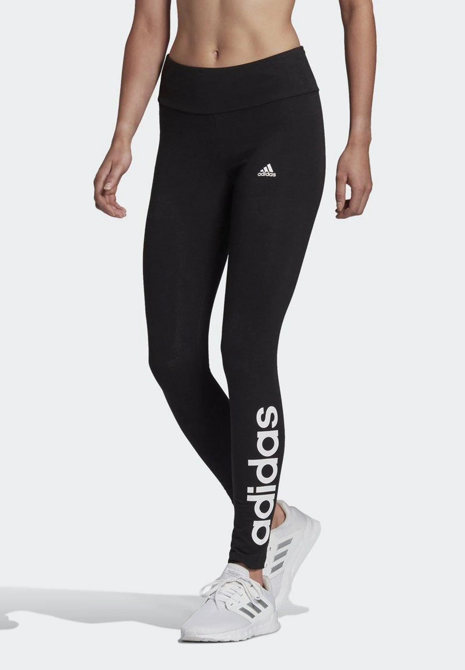 ESSENTIALS HIGH WAIST LOGO LEGGINGS - Leggings