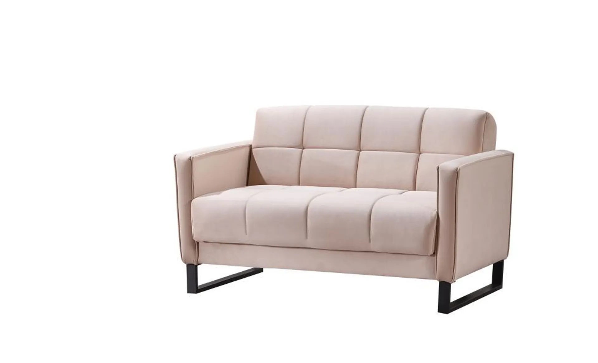 2-Sitzer Schlafsofa 140 cm breit Rosa ELTON