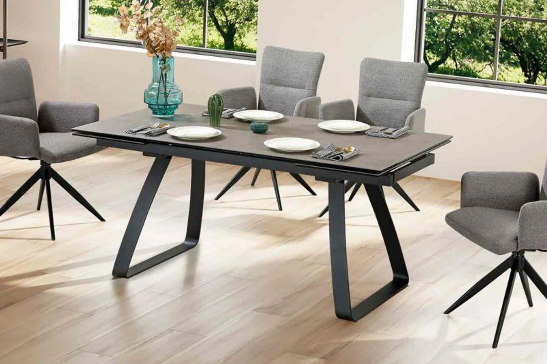 Dining Table Cannes Esstisch mit Keramikplatte inkl. Auszug