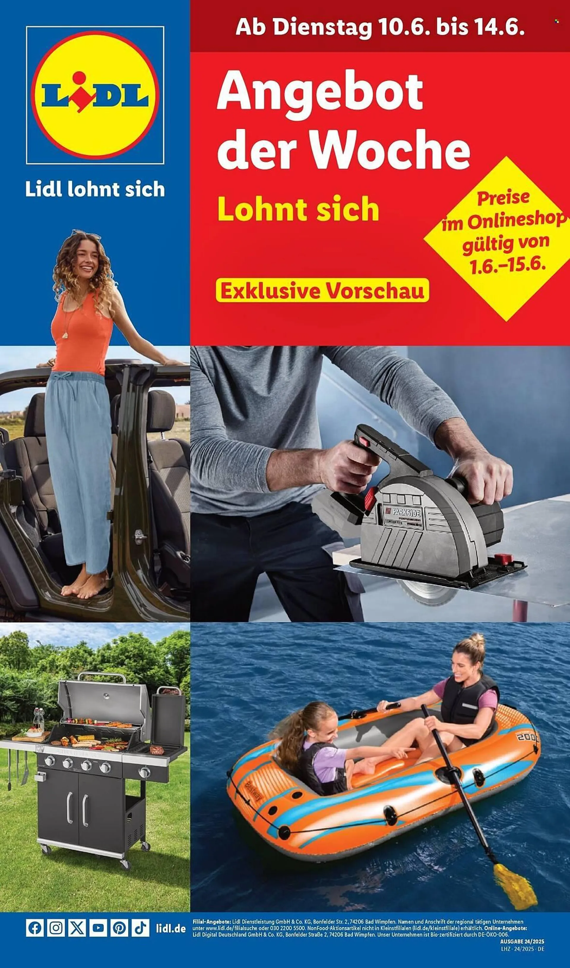 Lidl Prospekt von 10. Juni bis 14. Juni 2025 - Prospekt seite 1