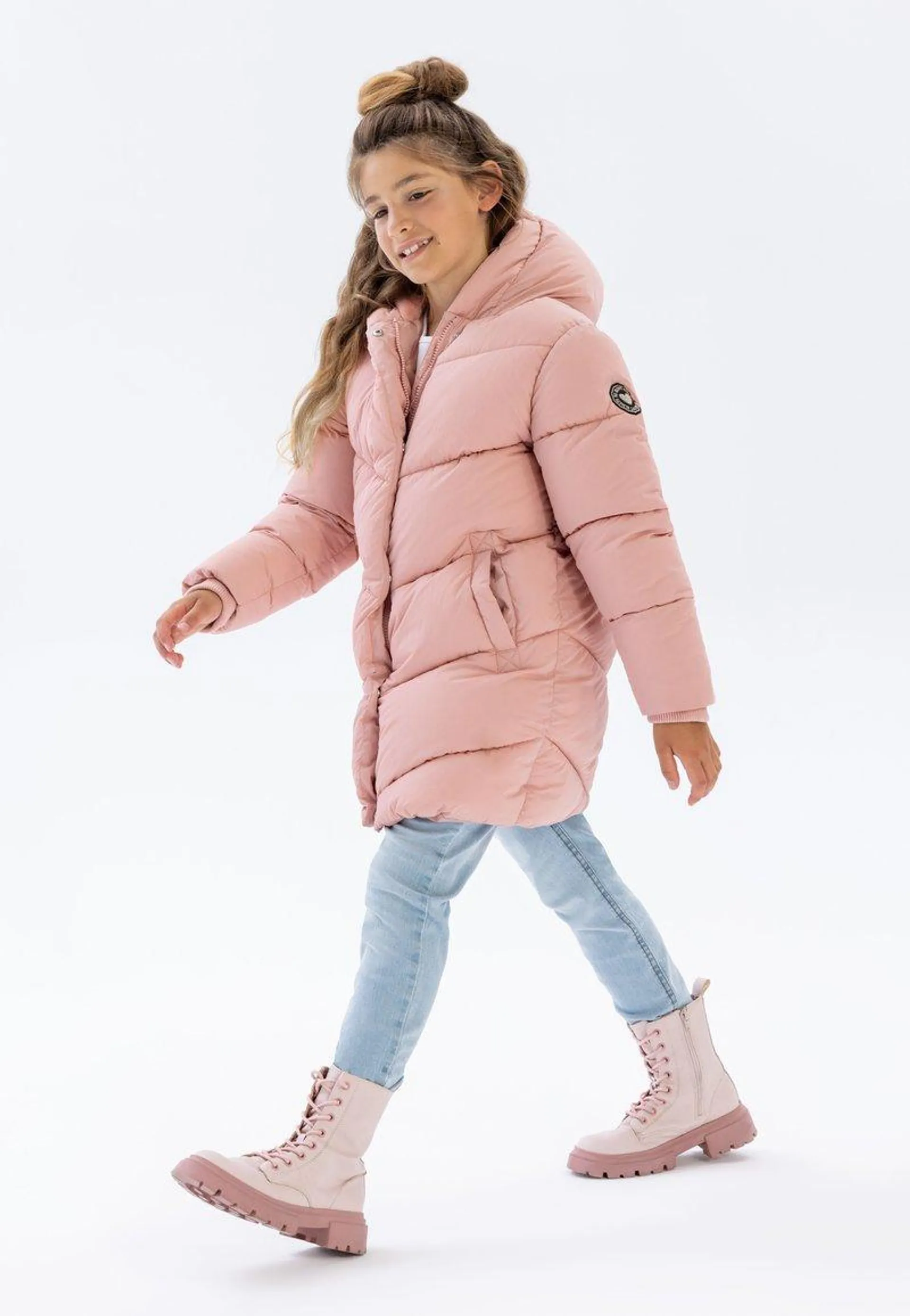 CHEVRON - Winter coat - pink