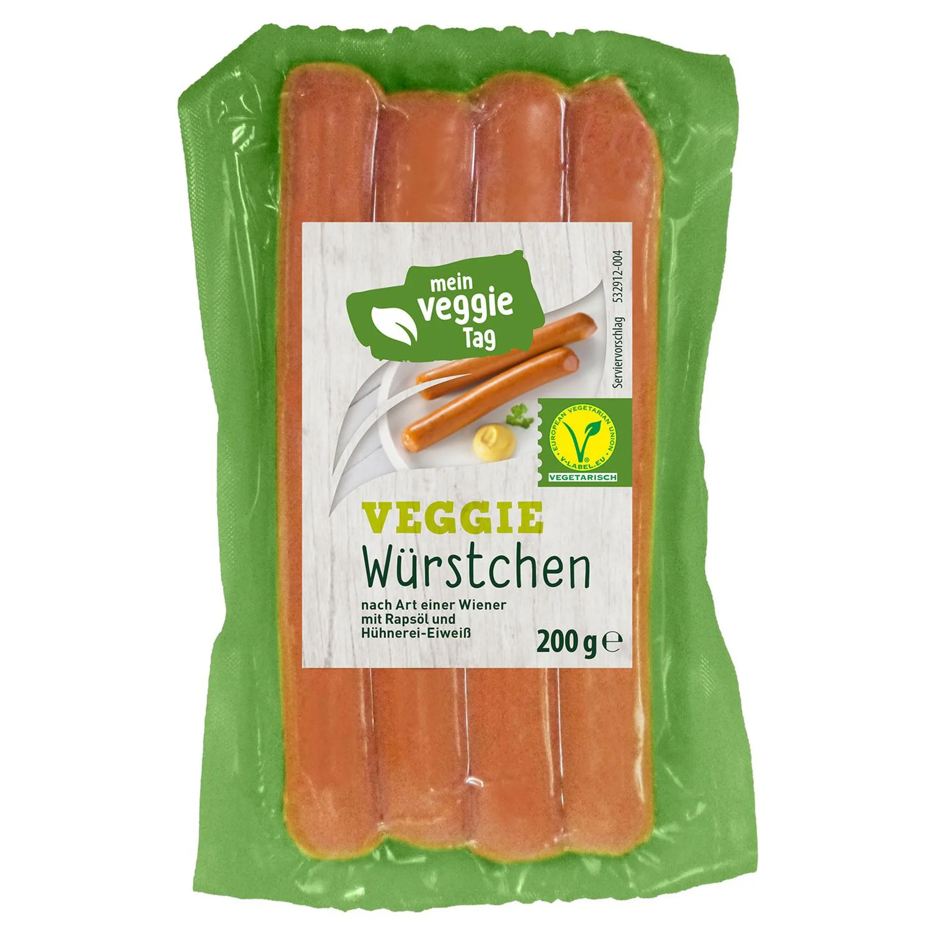 MEIN VEGGIE TAG Veggie-Würstchen 200 g