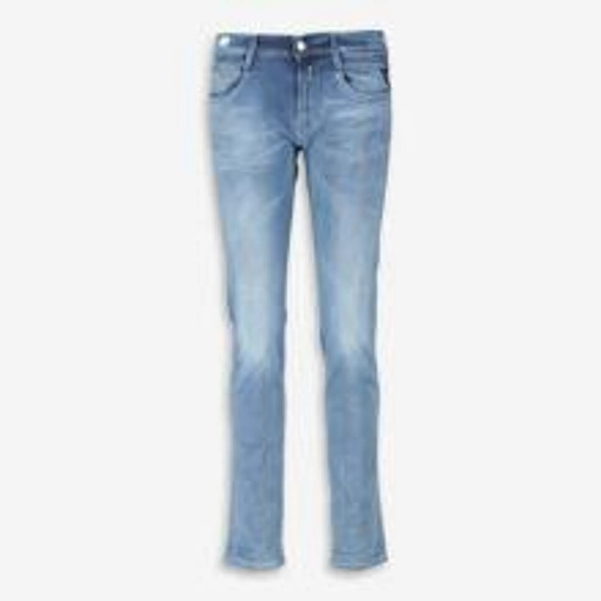 Blaue Jeans mit Waschung