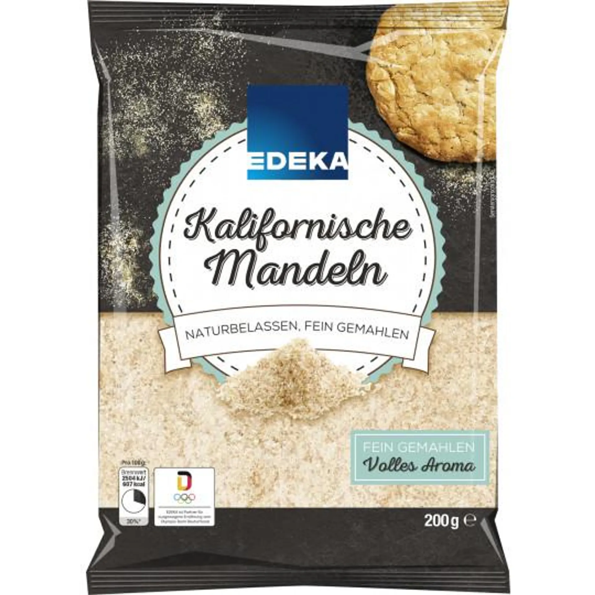 EDEKA Kalifornische Mandeln naturbelassen, fein gemahlen 200G