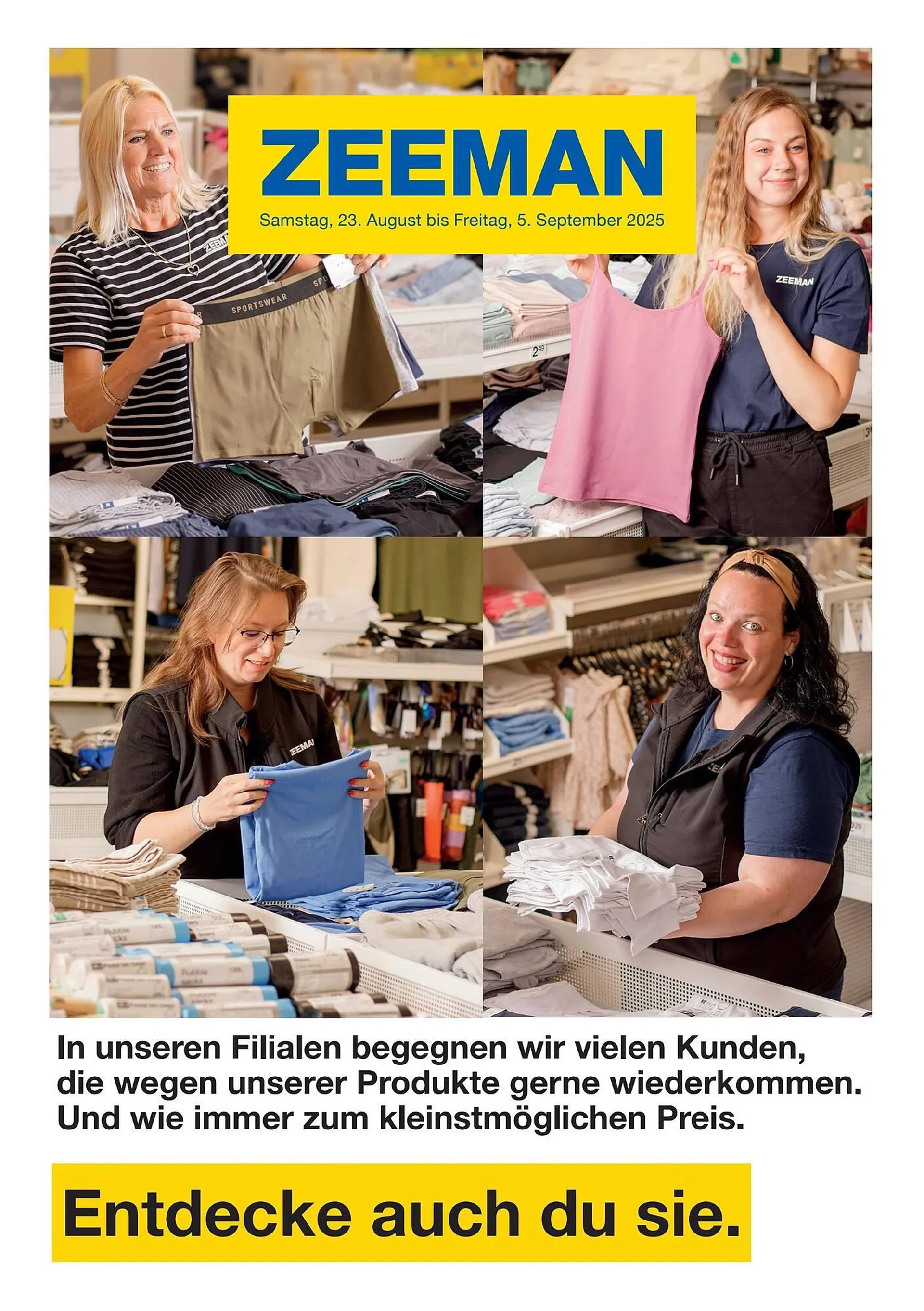 Zeeman Prospekt von 23. August bis 6. September 2025 - Prospekt seite 1
