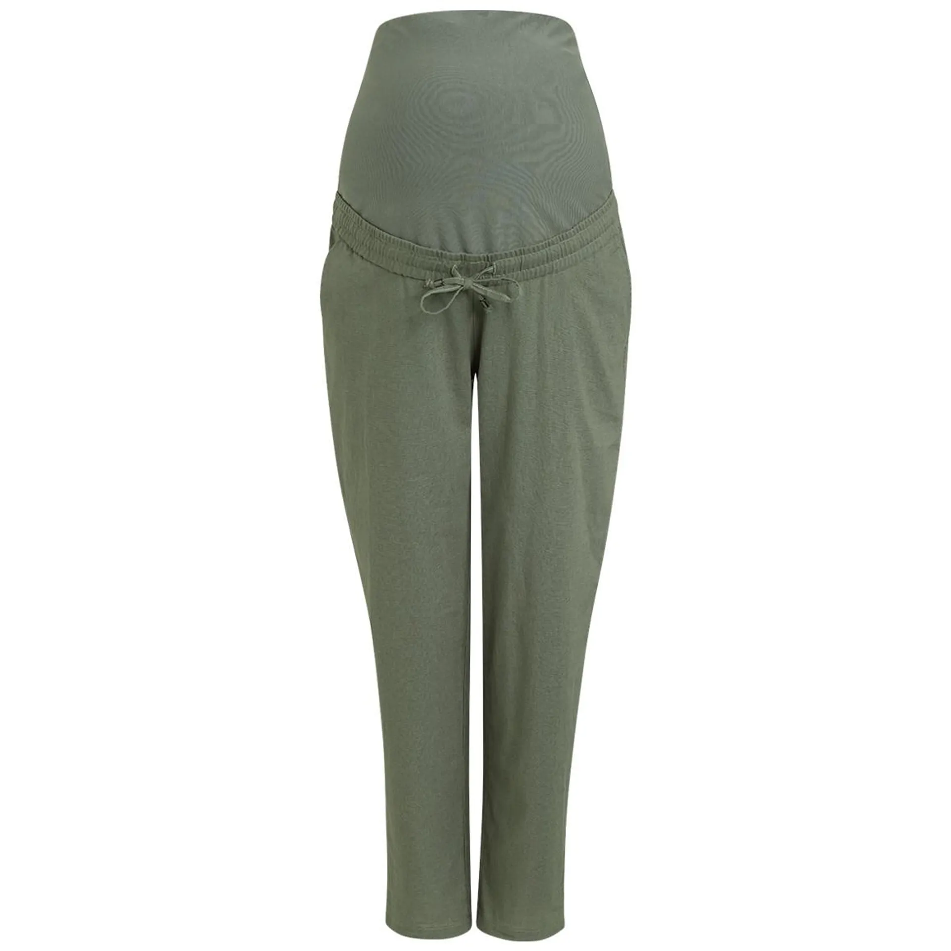 Damen Umstands-Hose mit Leinen