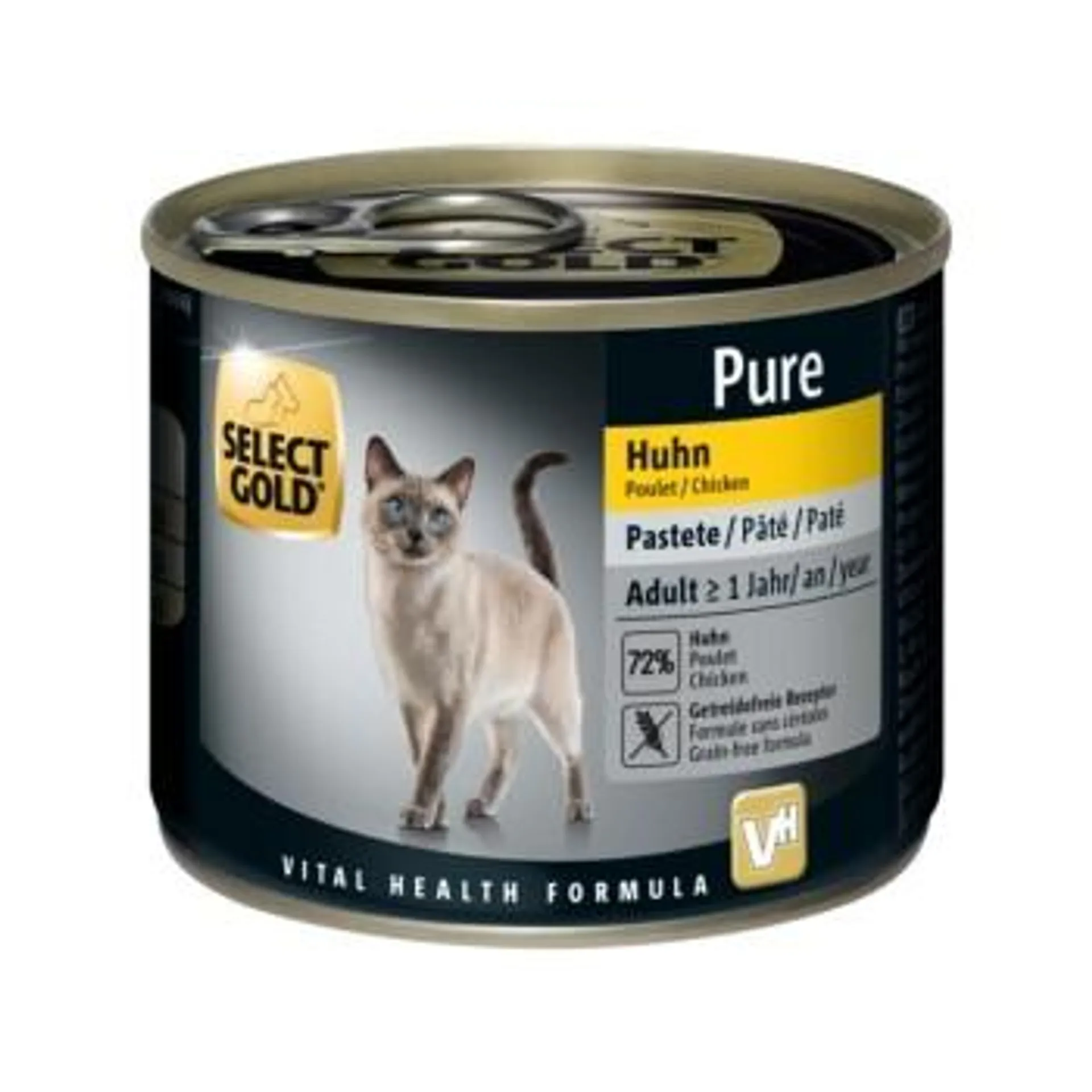 SELECT GOLD Pure Adult Paté Huhn 6x200 g