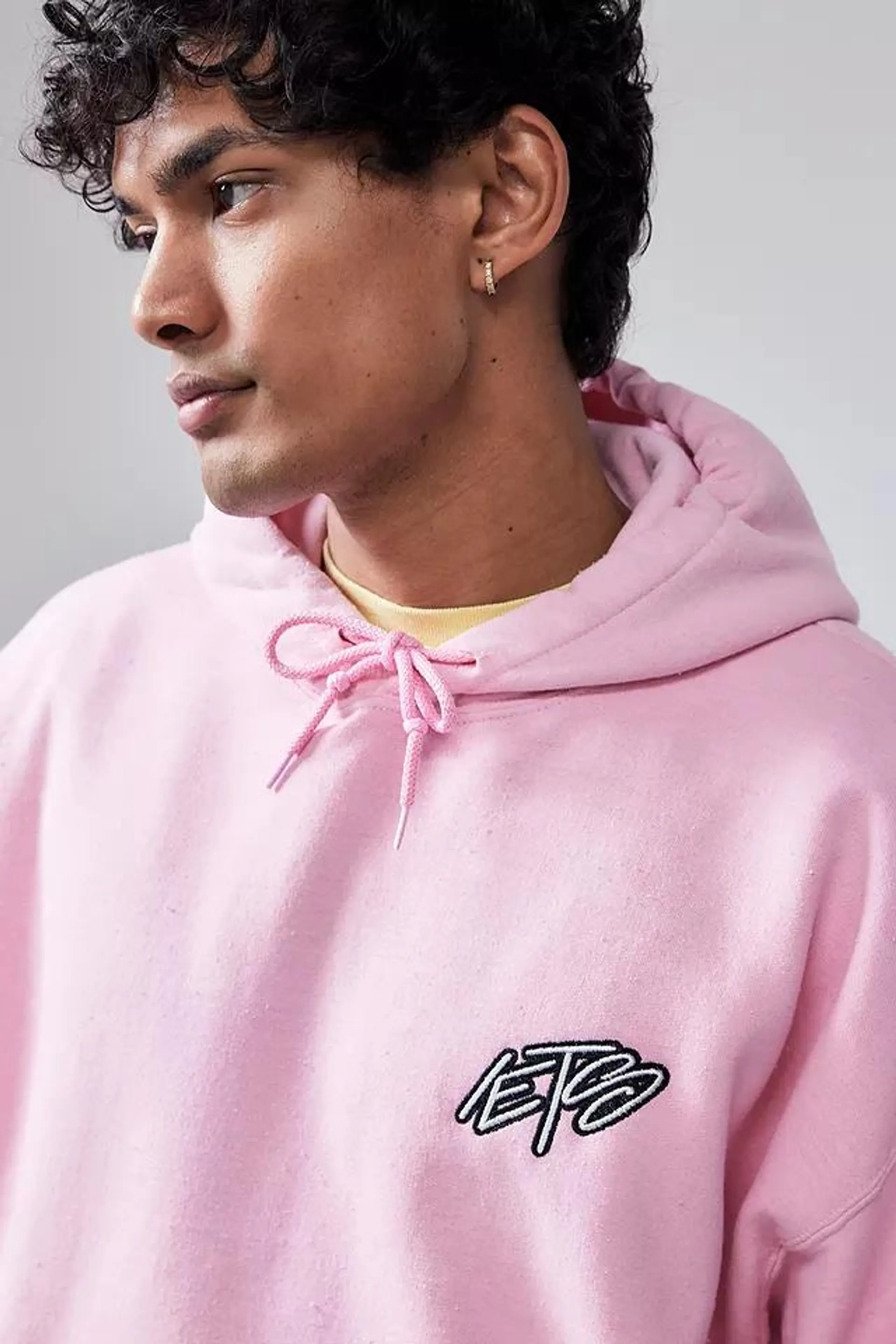 iets frans... Pink Scribble Hoodie