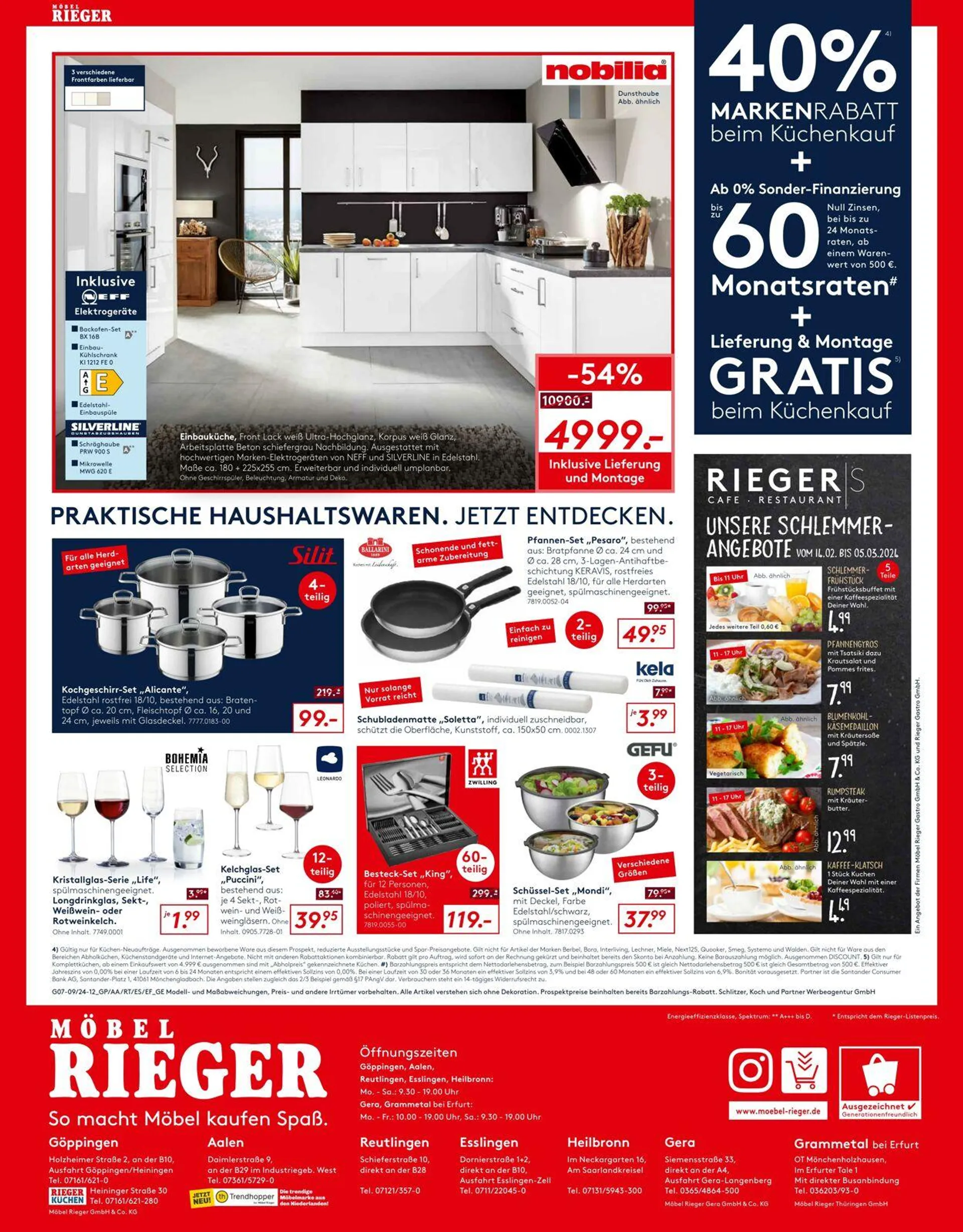 Möbel Rieger Aktueller Prospekt von 4. Juni bis 18. Juni 2025 - Prospekt seite 12