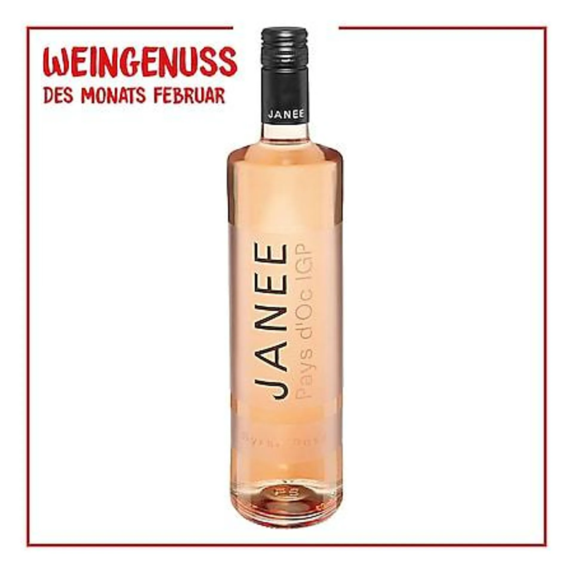 JANEE rosé Syrah IGP 11,5 % vol 0,75 Liter