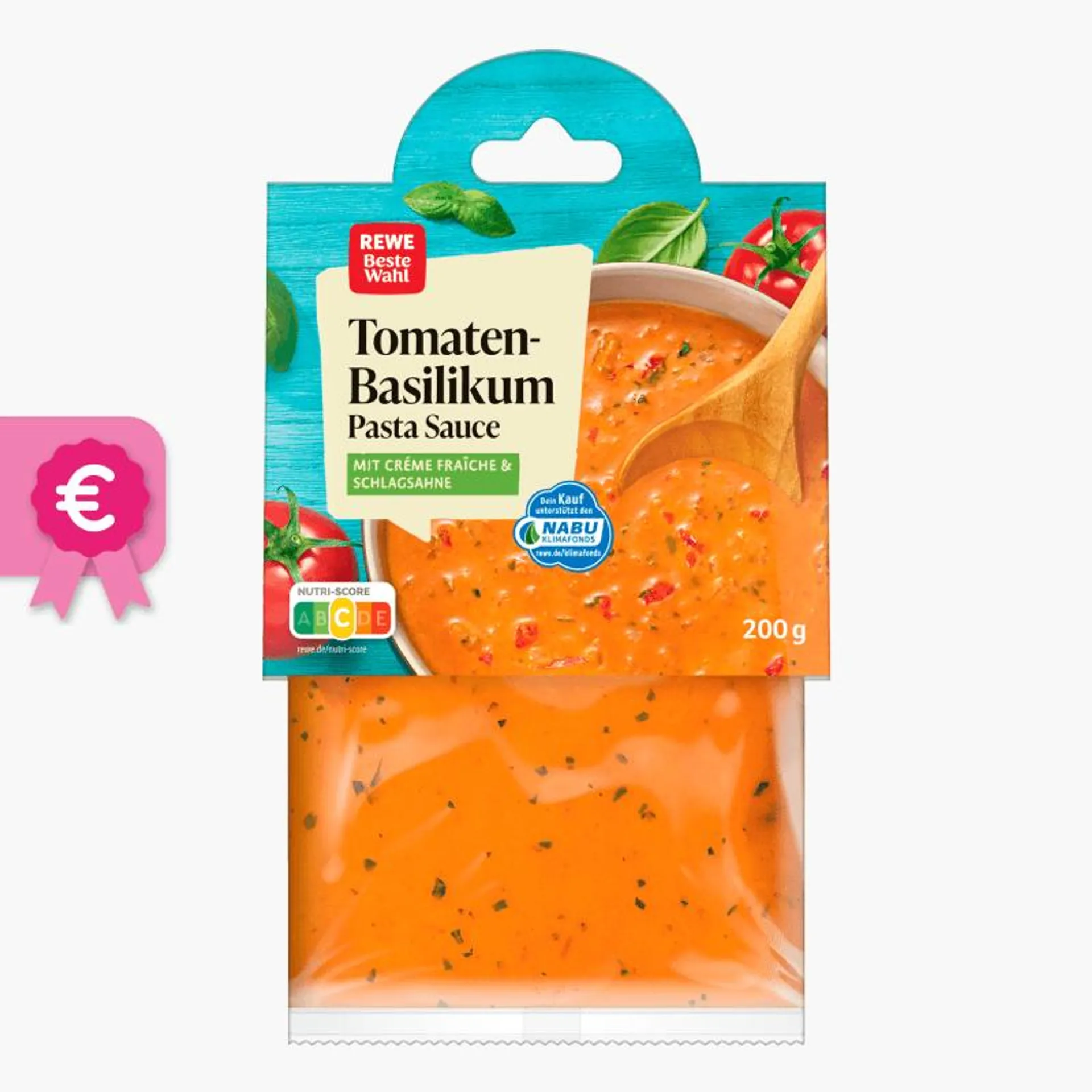 Rewe Beste Wahl Pasta-Sauce Tomaten-Basilikum 200g