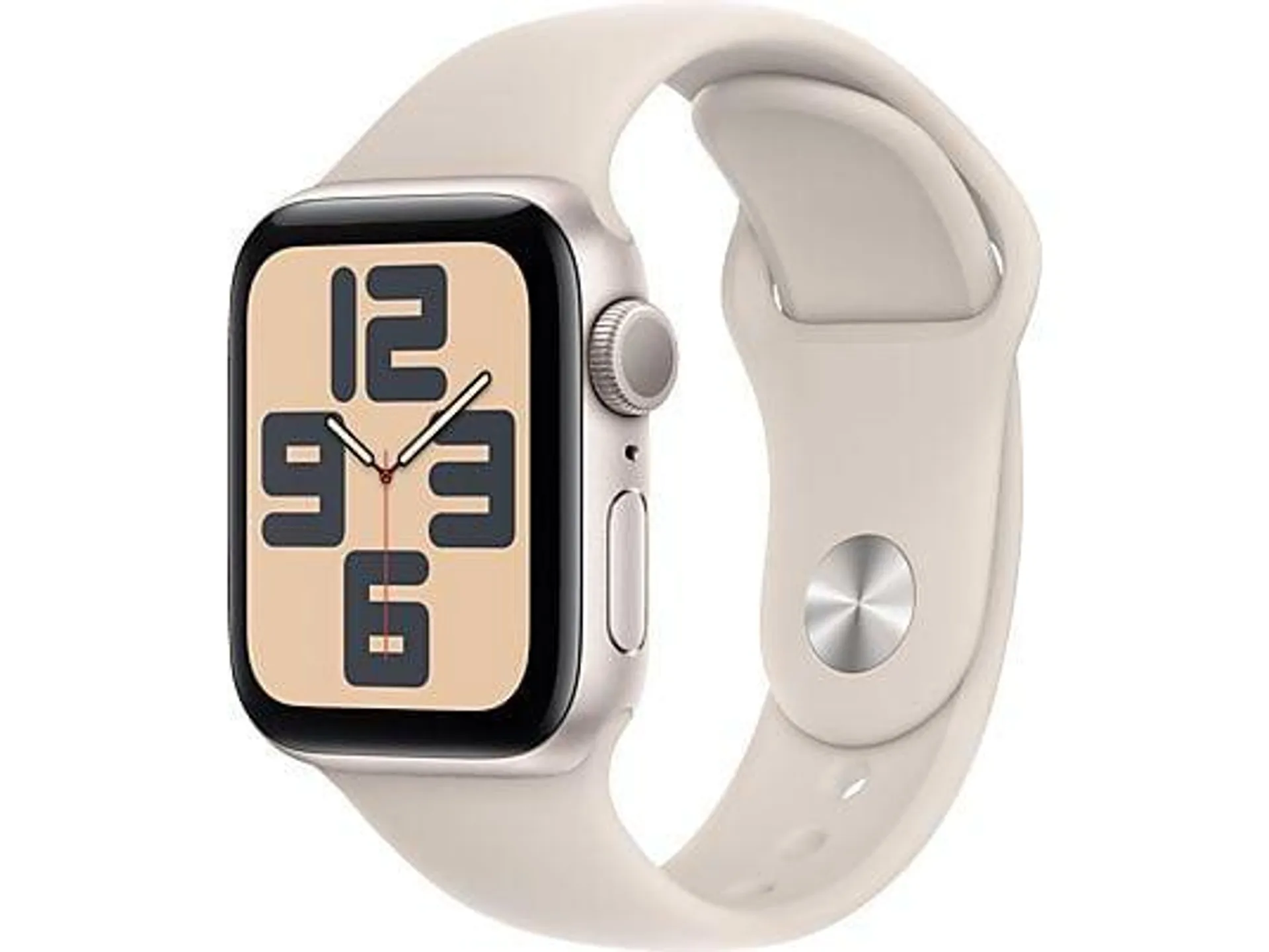 APPLE Watch SE (2023) GPS 40 mm Smartwatch Aluminium Fluorelastomer, 130-180 mm, Polarstern