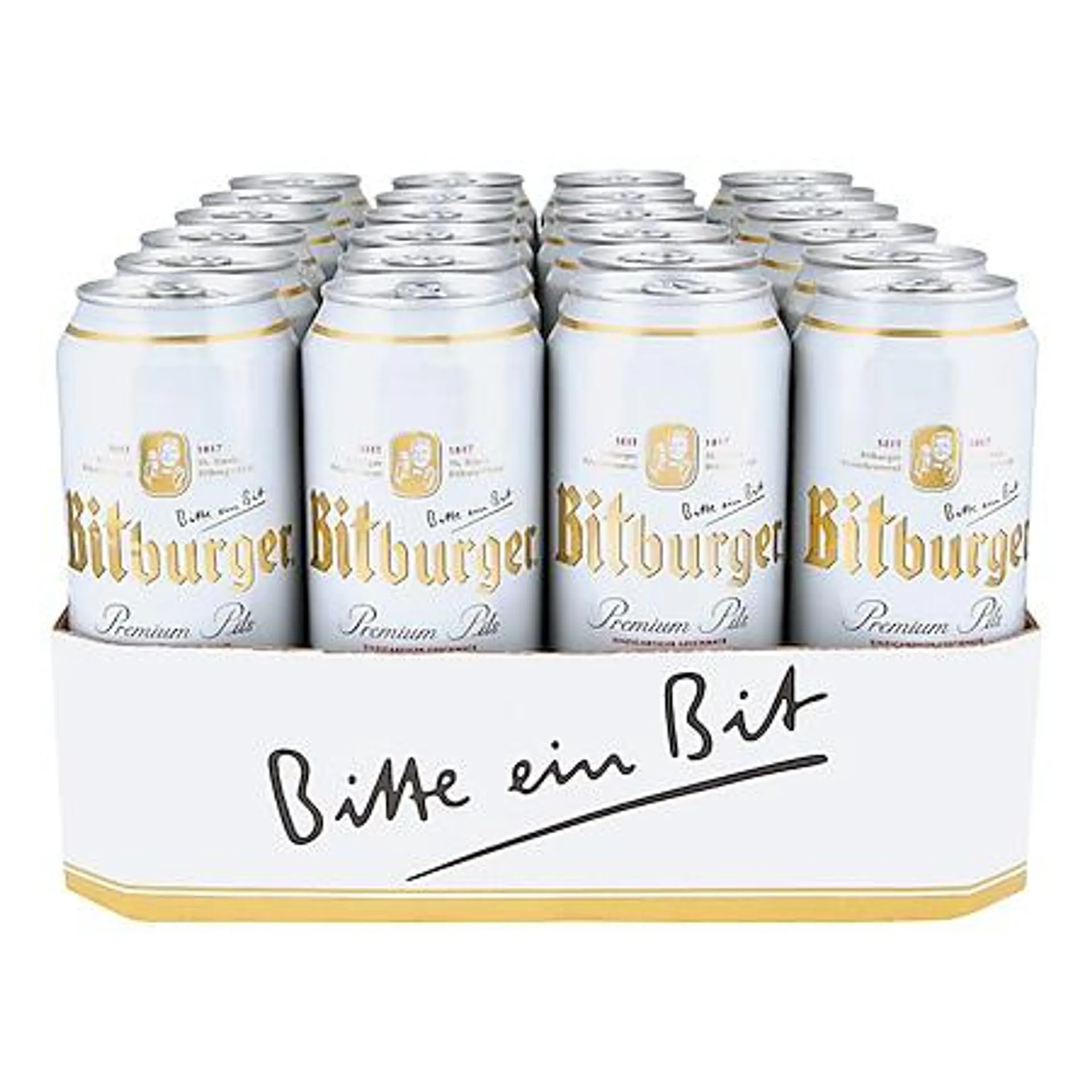 Bitburger Pils 4,8 % vol 0,5 Liter Dose, 24er Pack