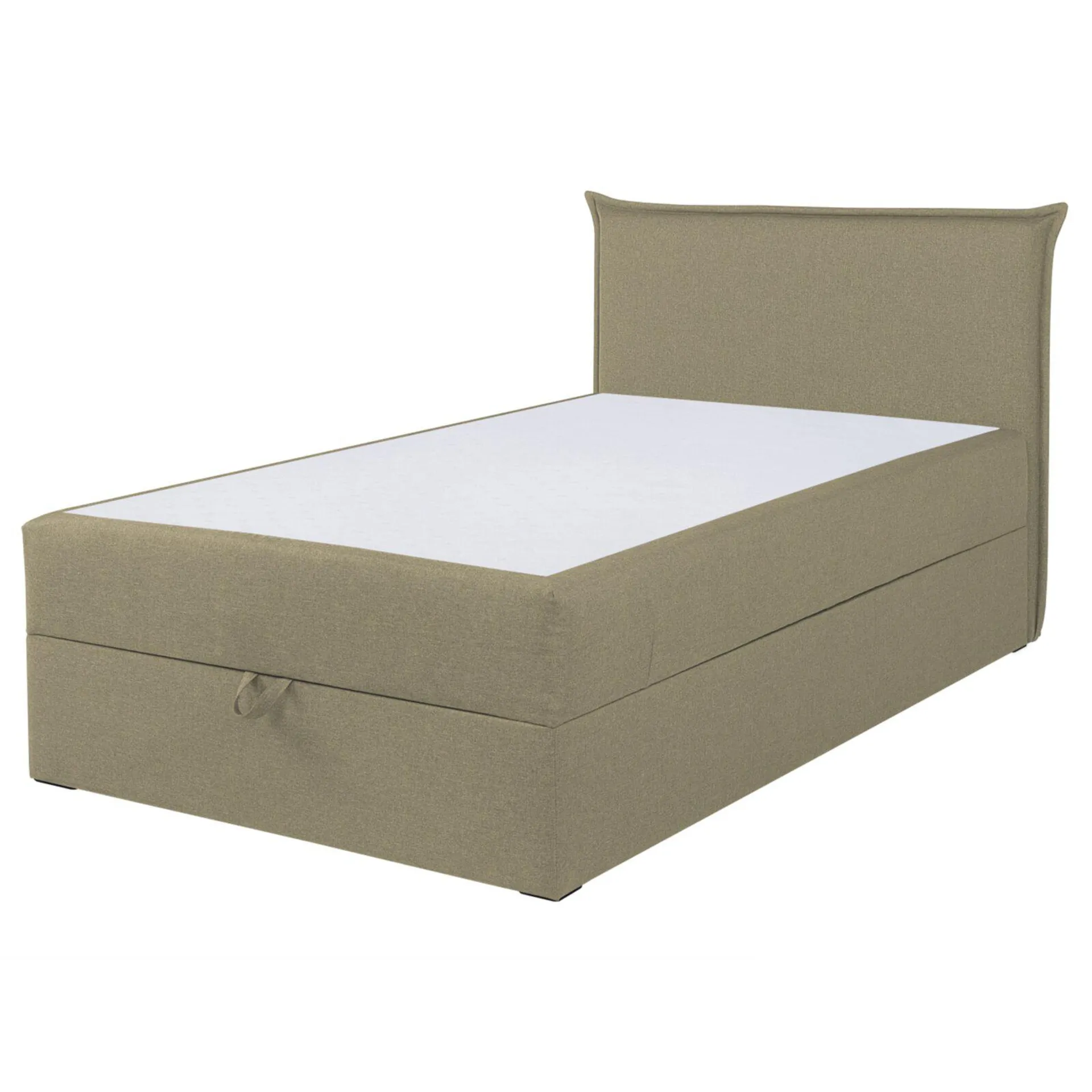 Boxspringbett - beige - H3 - mit Bettkasten - 120x200 cm