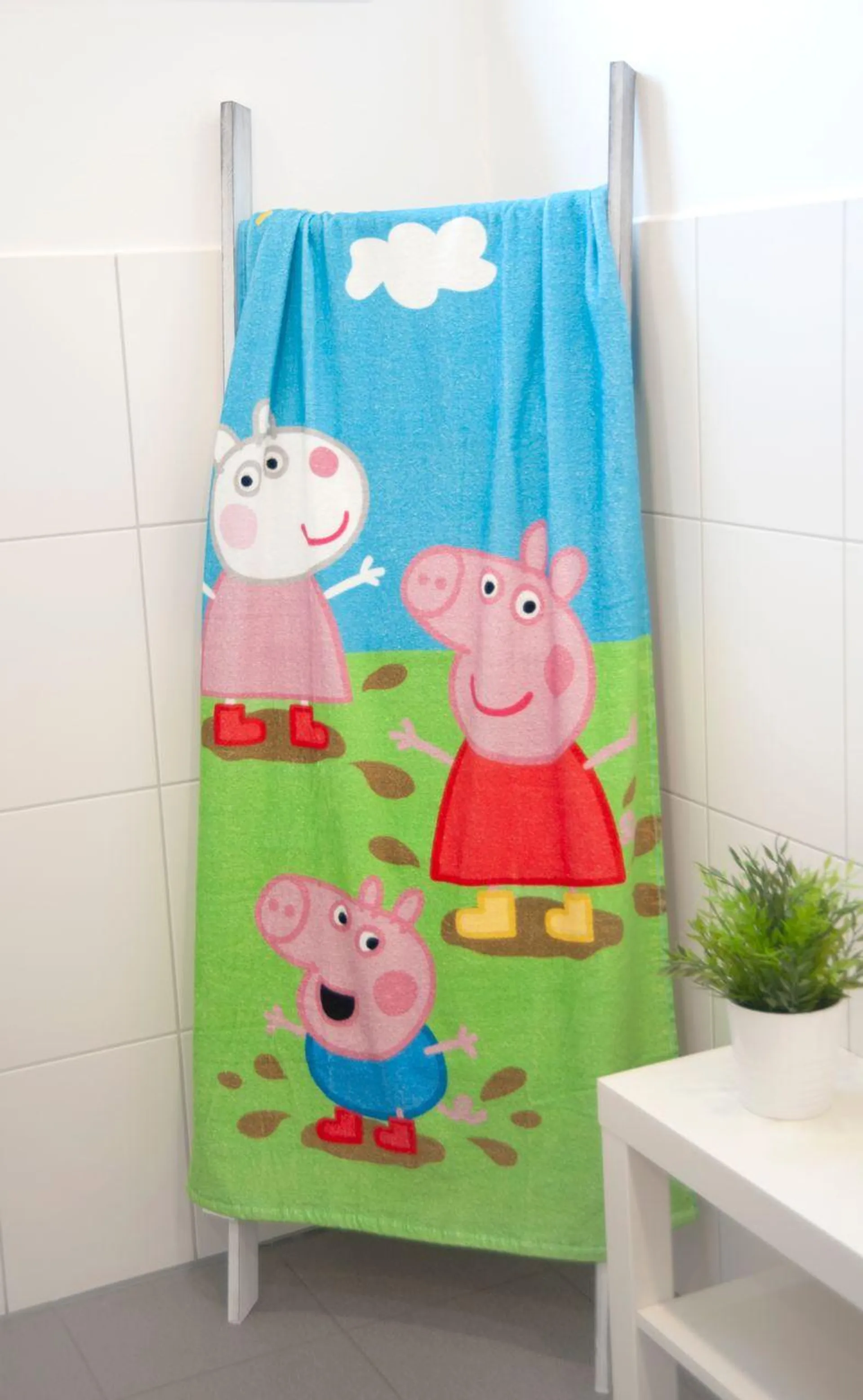 Peppa Pig Velourstuch, Größe: 150 x 75 cm