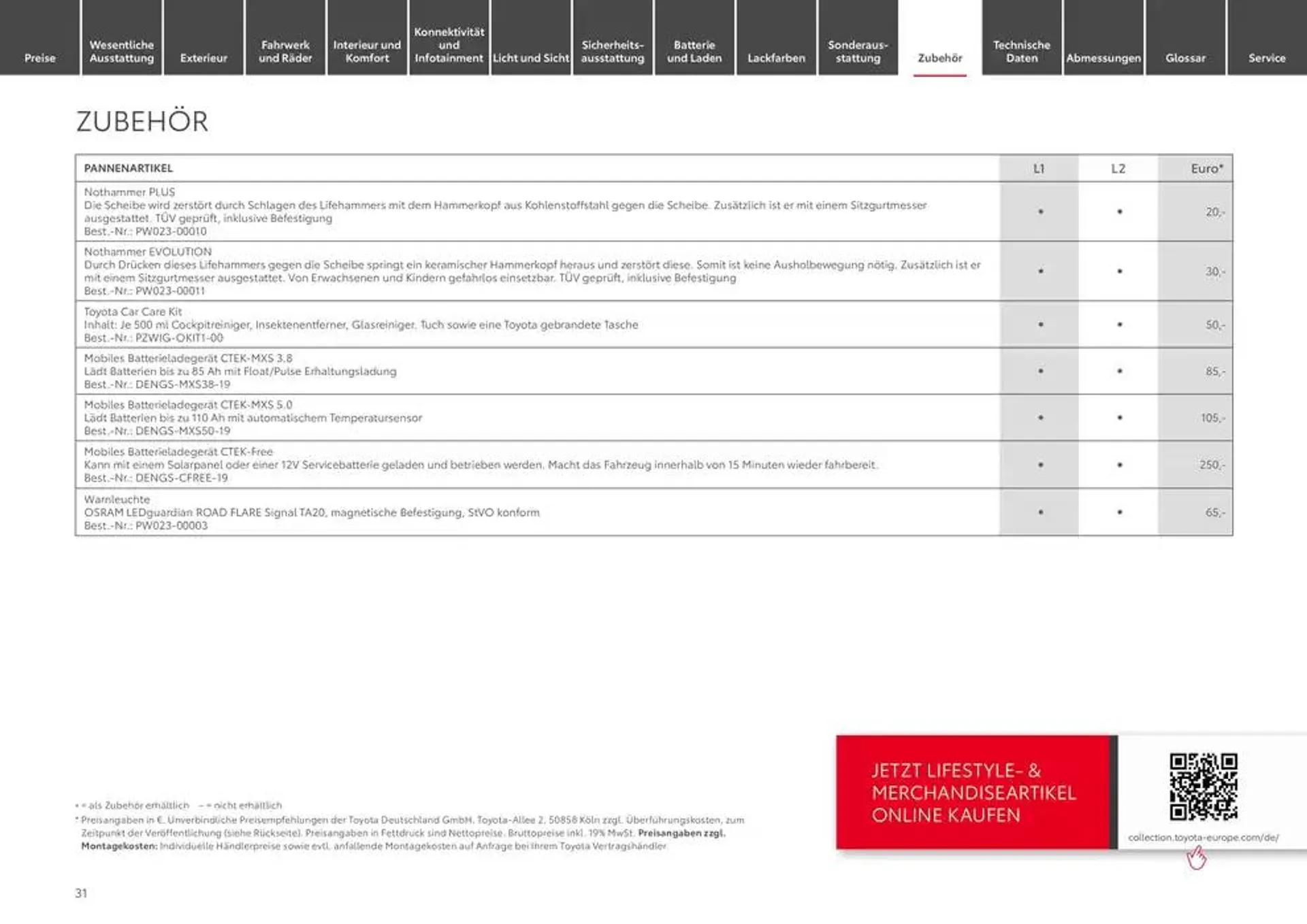 Toyota Der neue Proace City / Proace City Electric von 22. Januar bis 22. Januar 2026 - Prospekt seite 31