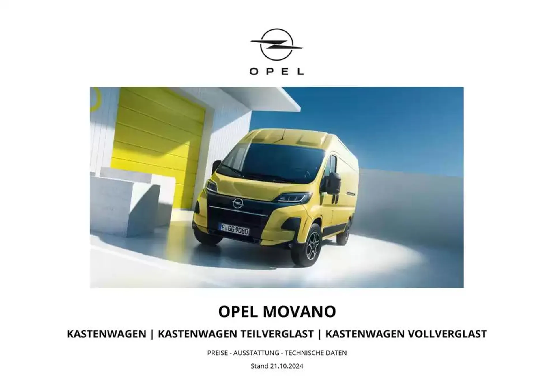 Opel Neuer Movano von 17. Dezember bis 17. Dezember 2025 - Prospekt seite 1