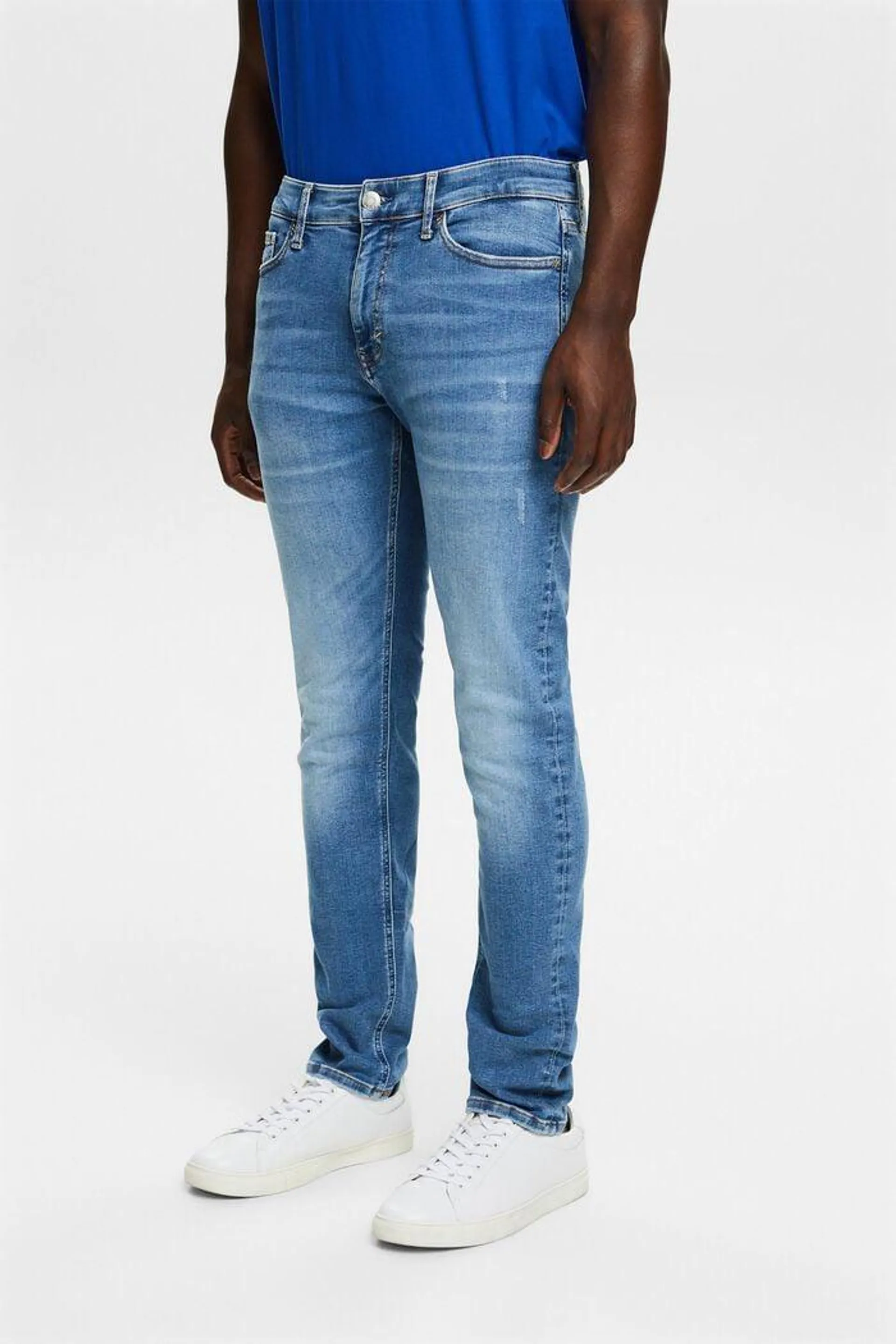 Schmale Jeans mit mittlerer Bundhöhe