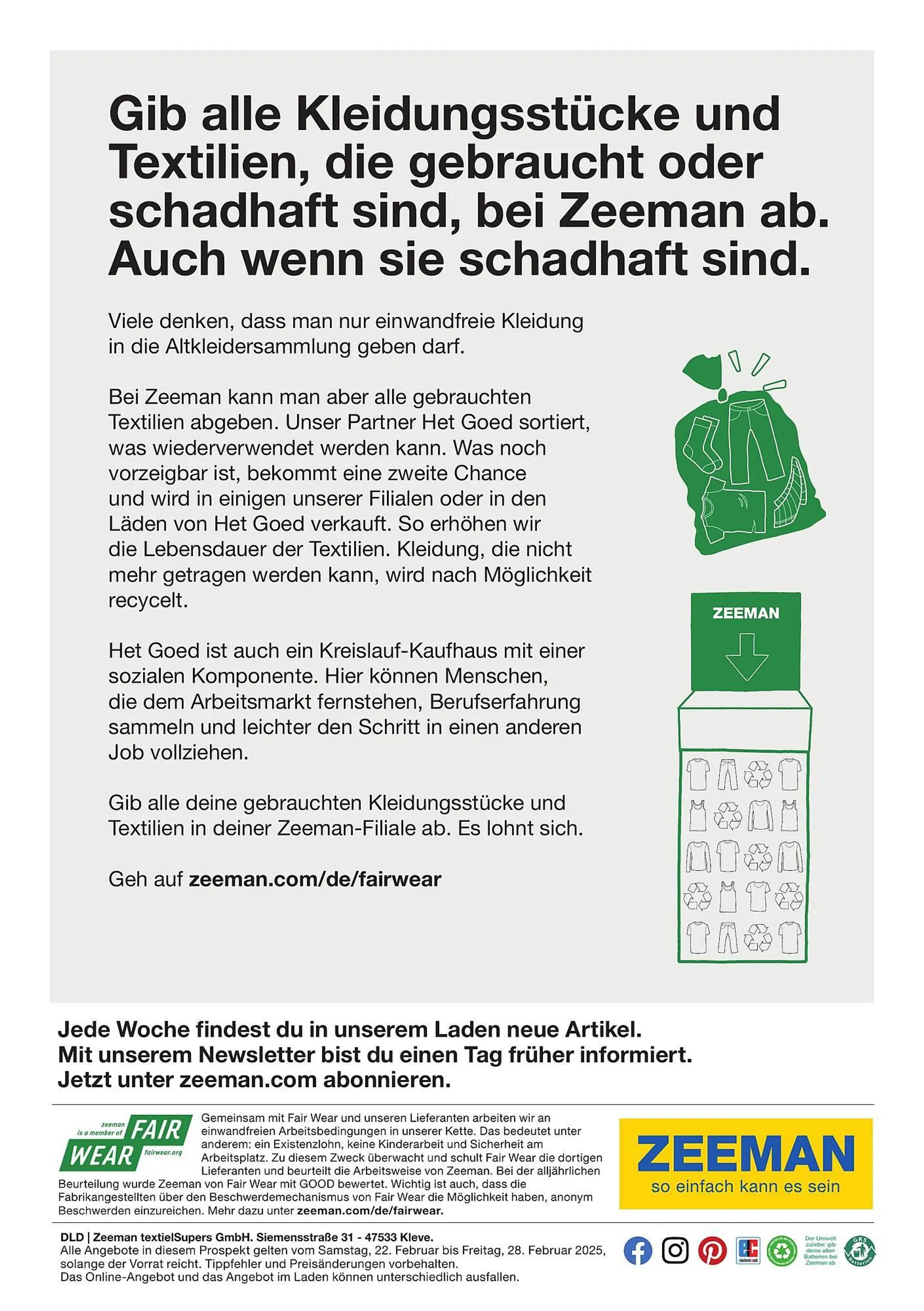 Zeeman Prospekt von 22. Februar bis 28. Februar 2025 - Prospekt seite 11