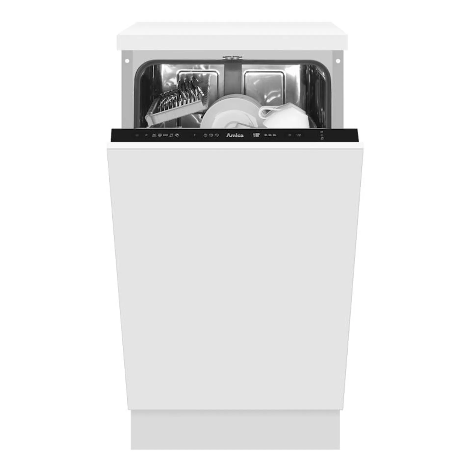 Amica EGSPV 587 921, Einbau-Geschirrspüler, vollintegriert, 45 cm