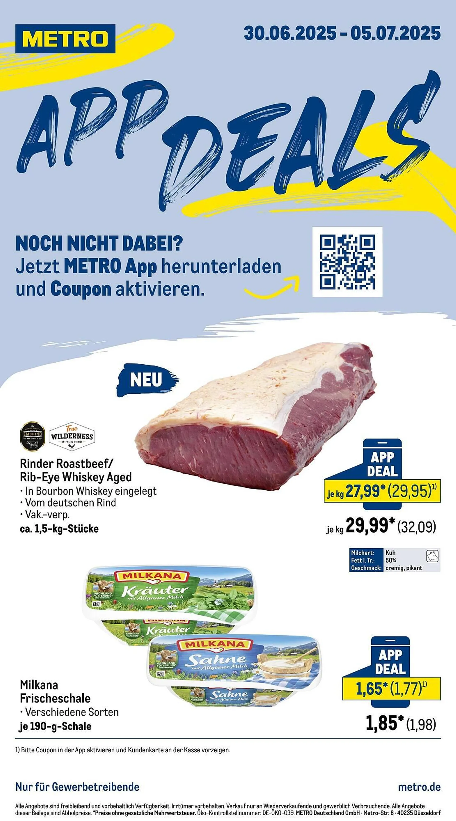 METRO Prospekt von 30. Juni bis 6. Juli 2025 - Prospekt seite 1