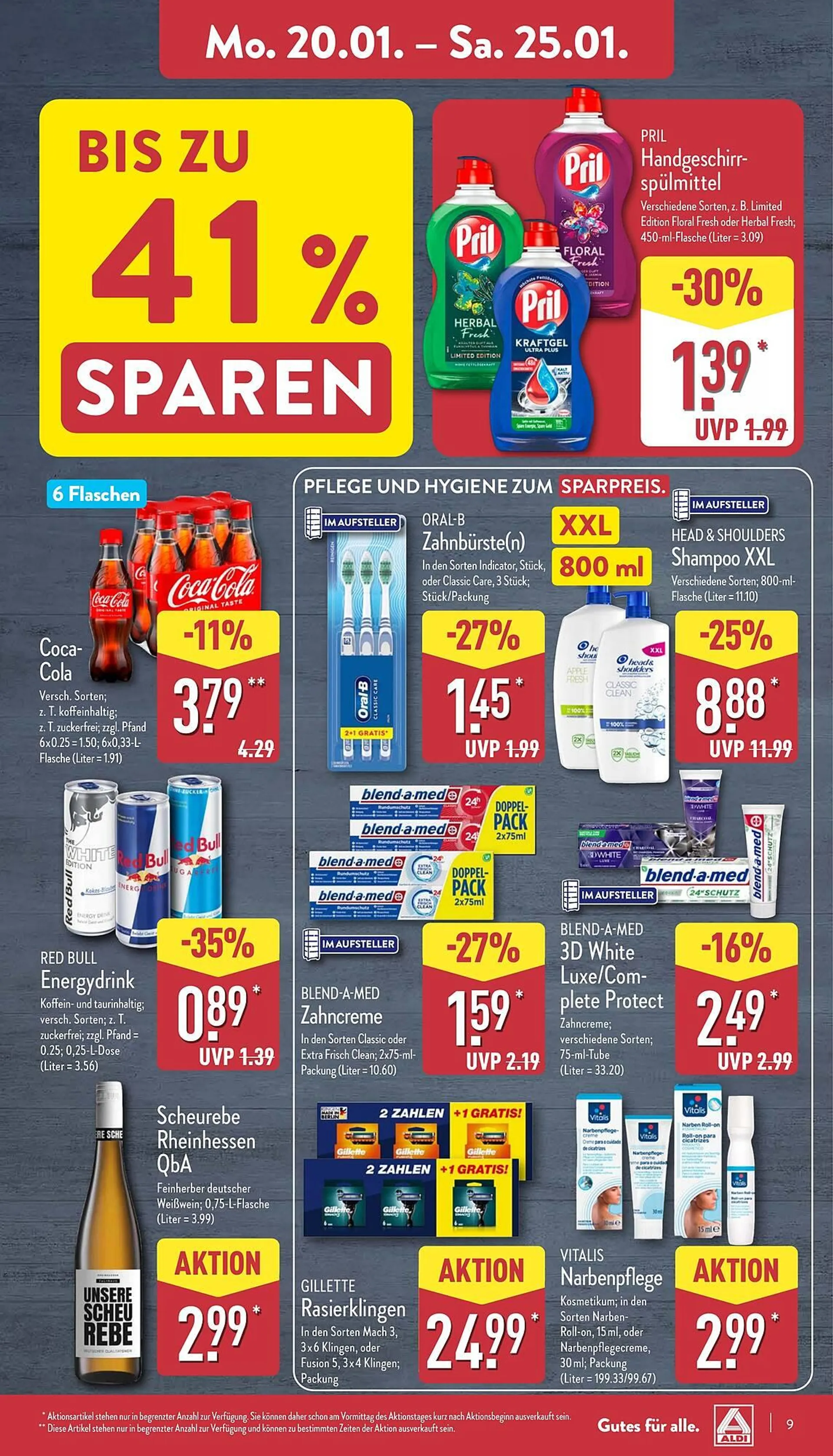 Aldi Nord Prospekt von 20. Januar bis 26. Januar 2025 - Prospekt seite 9