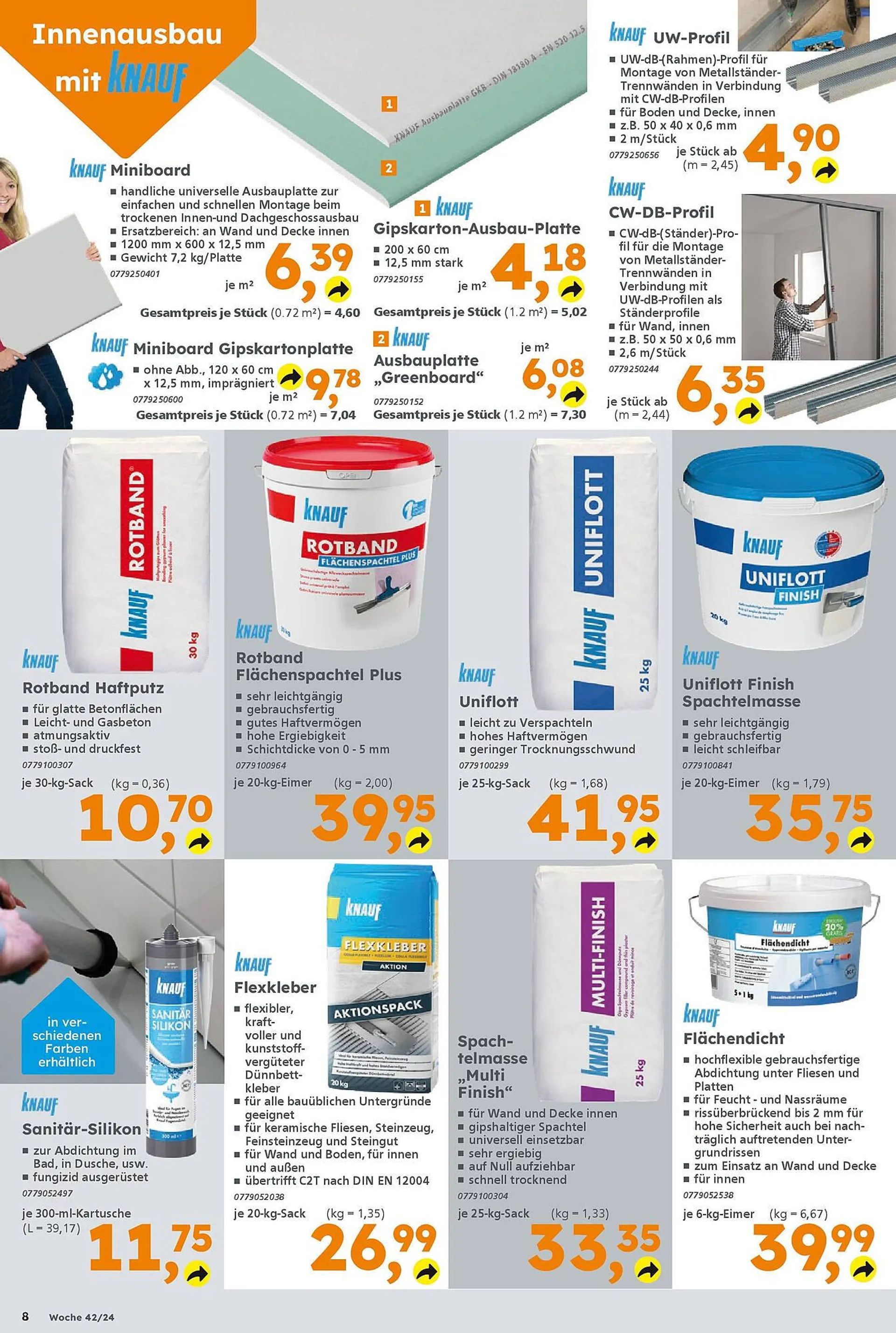 Globus Baumarkt Prospekt von 13. Oktober bis 19. Oktober 2024 - Prospekt seite 8