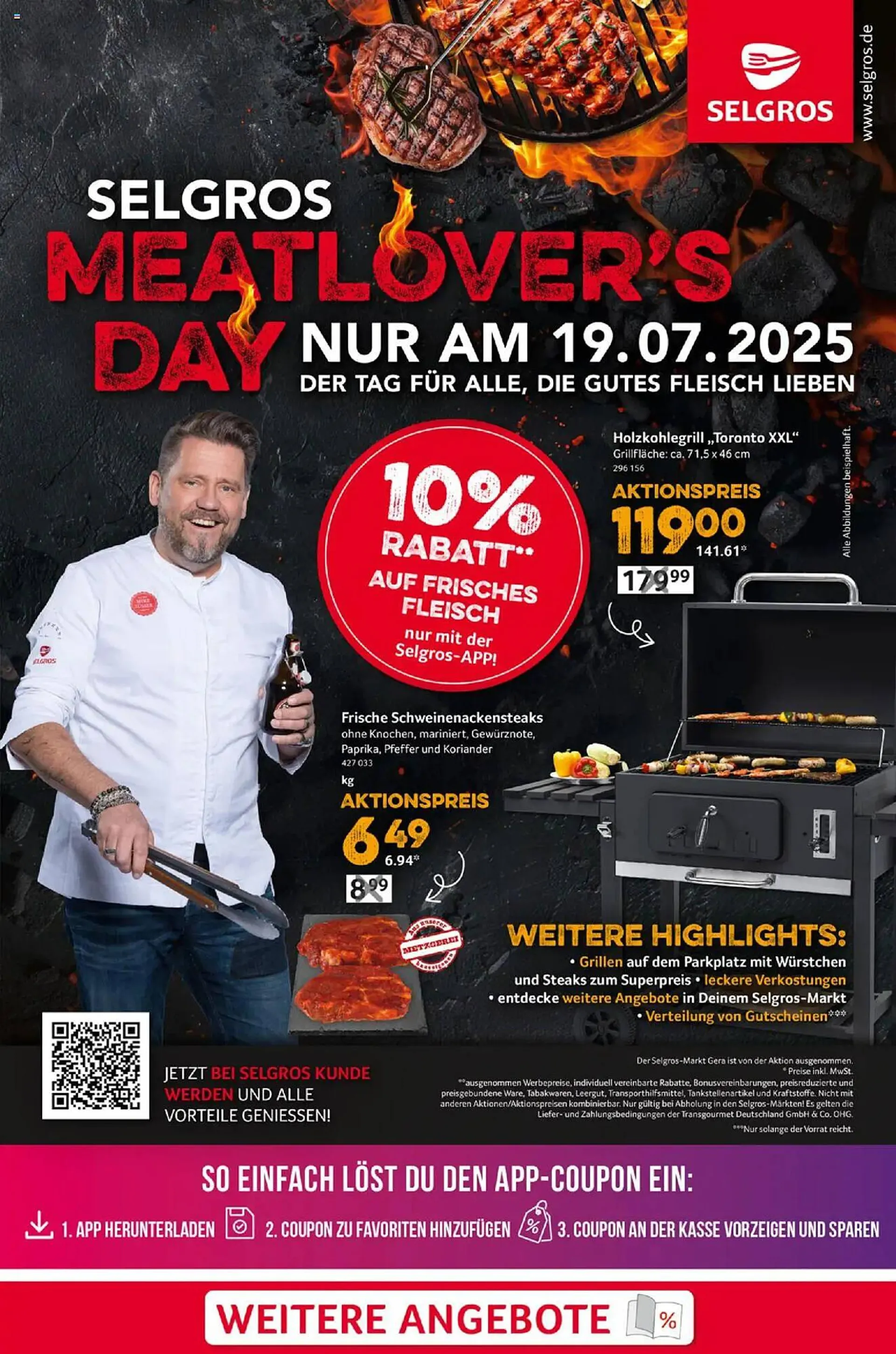 Selgros Prospekt von 19. Juli bis 19. Juli 2025 - Prospekt seite 1