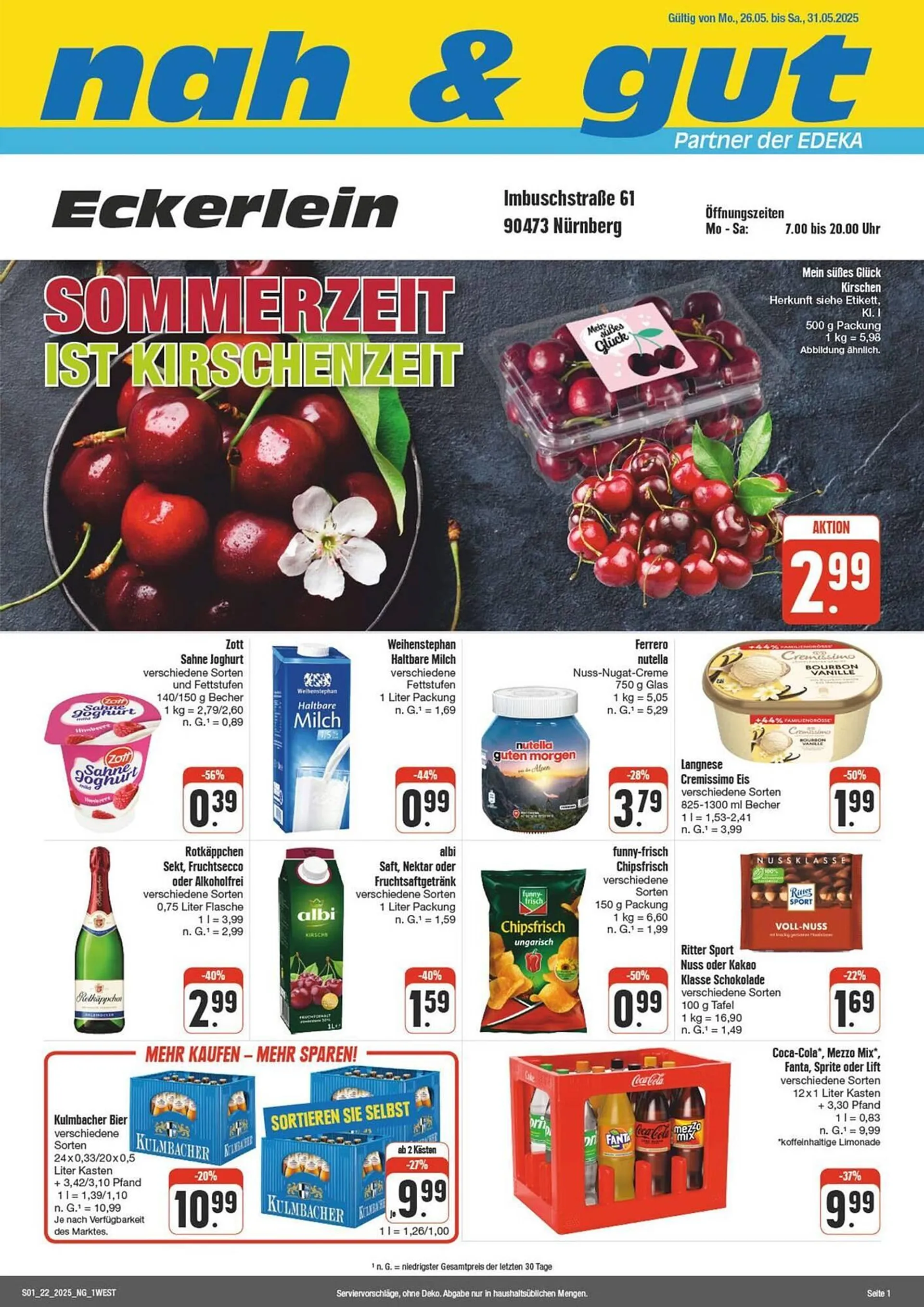 nah & gut Prospekt von 25. Mai bis 31. Mai 2025 - Prospekt seite 1