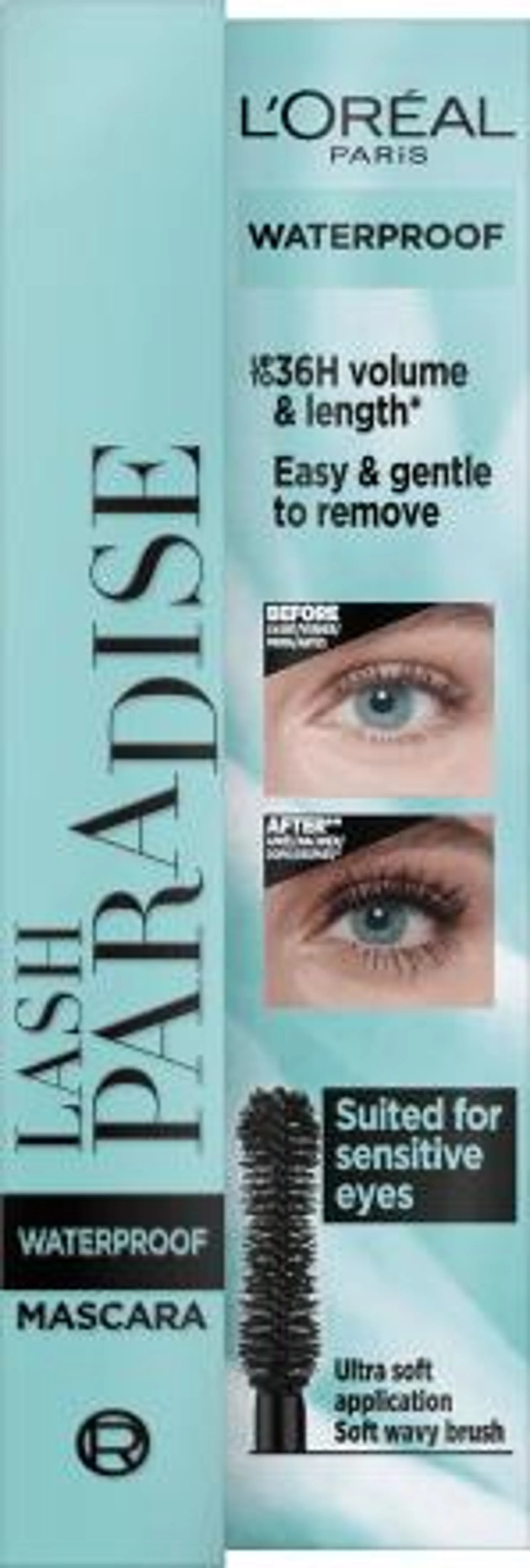 Mascara Lash Paradise Waterproof Black, 6,4 ml