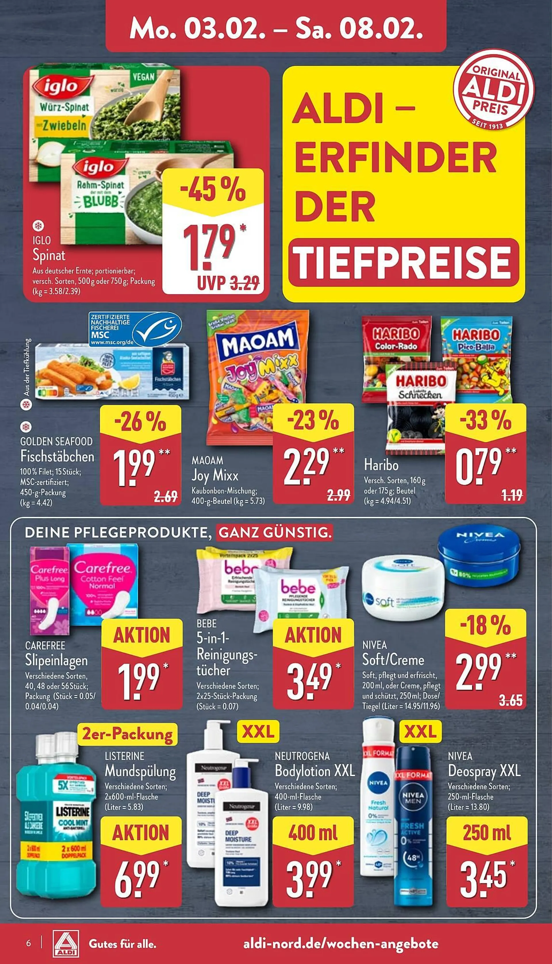 Aldi Nord Prospekt von 3. Februar bis 8. Februar 2025 - Prospekt seite 6