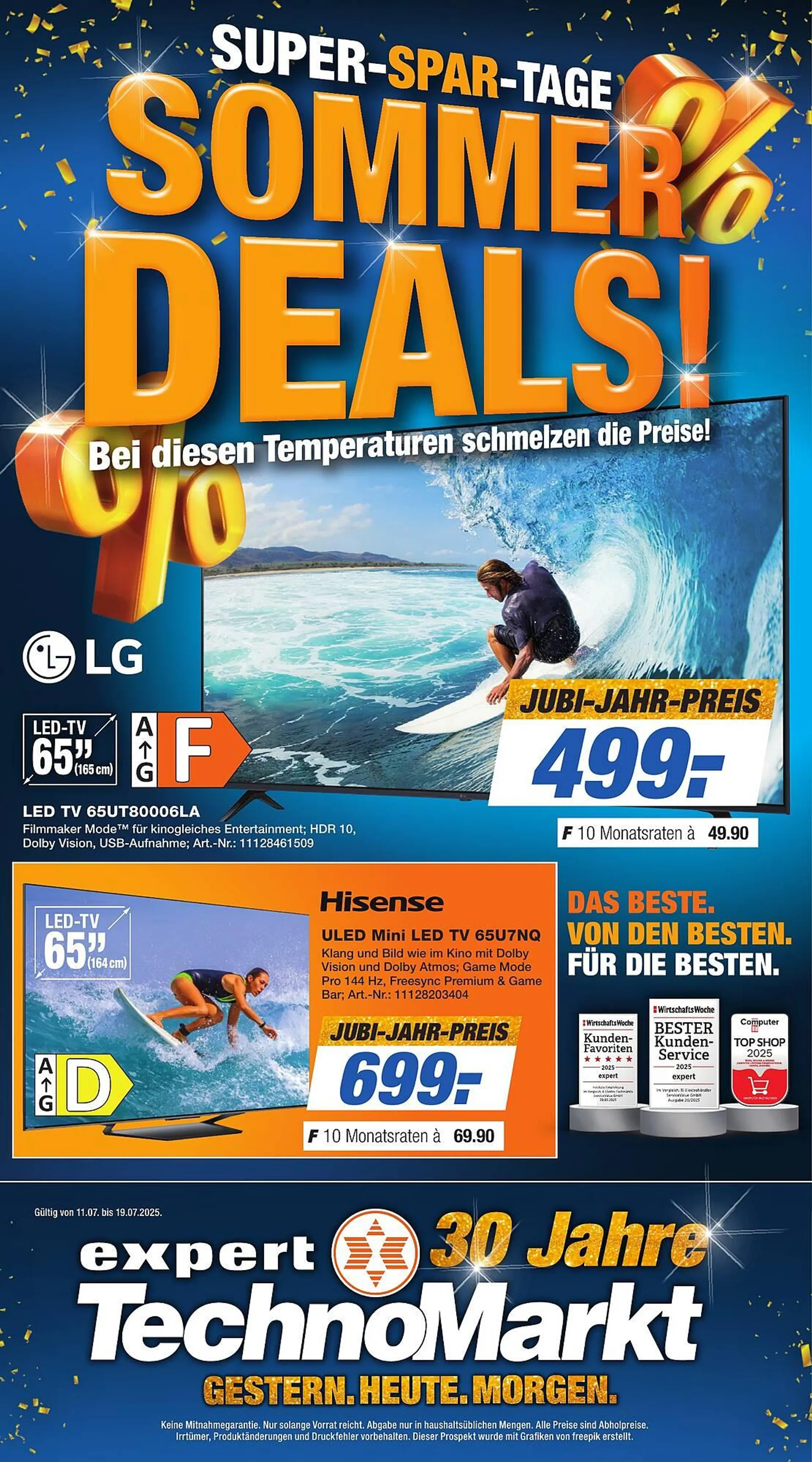 Expert Technomarkt Prospekt von 15. Juli bis 19. Juli 2025 - Prospekt seite 1
