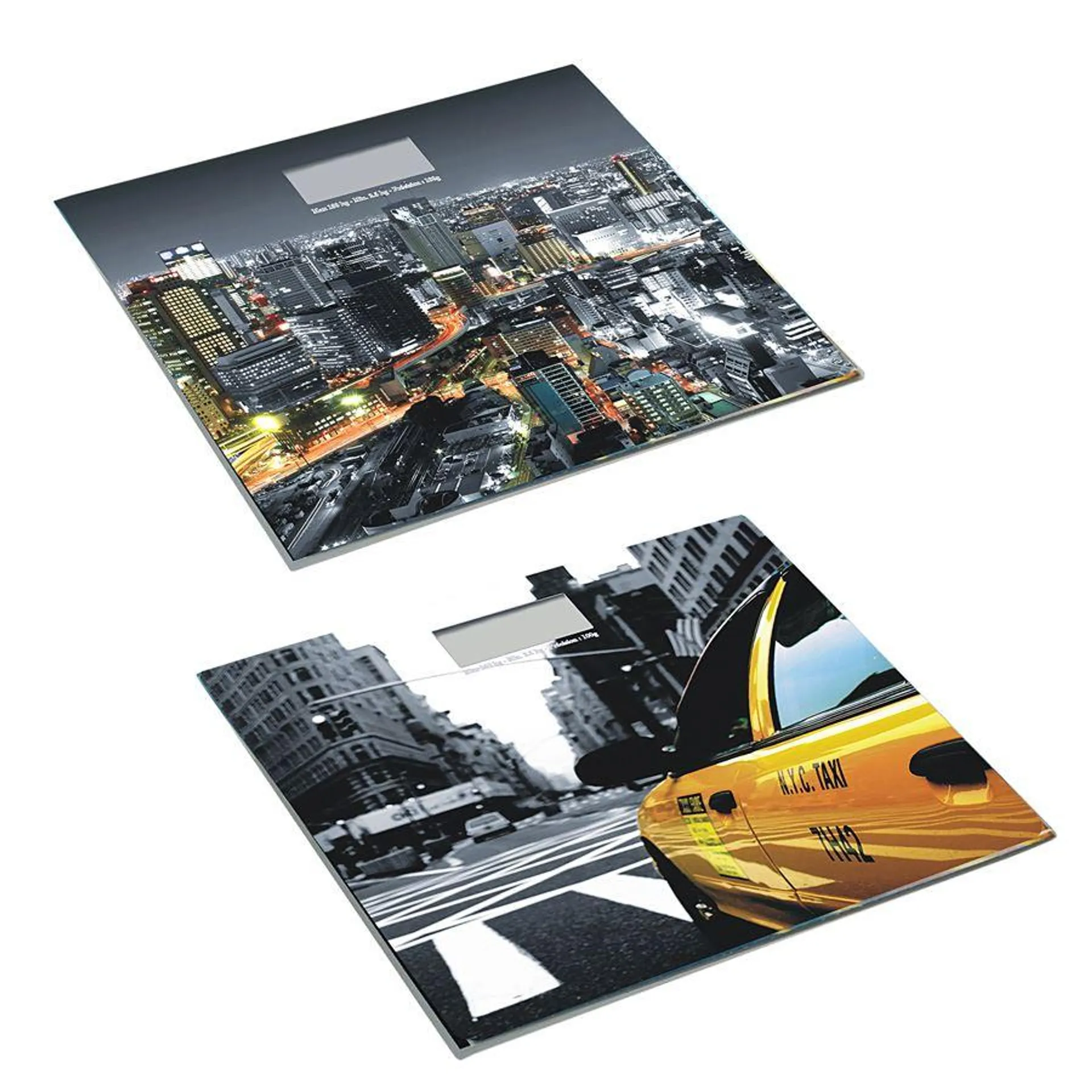 Digitale Glas-Personenwaage City-Style 30x1,5x25cm