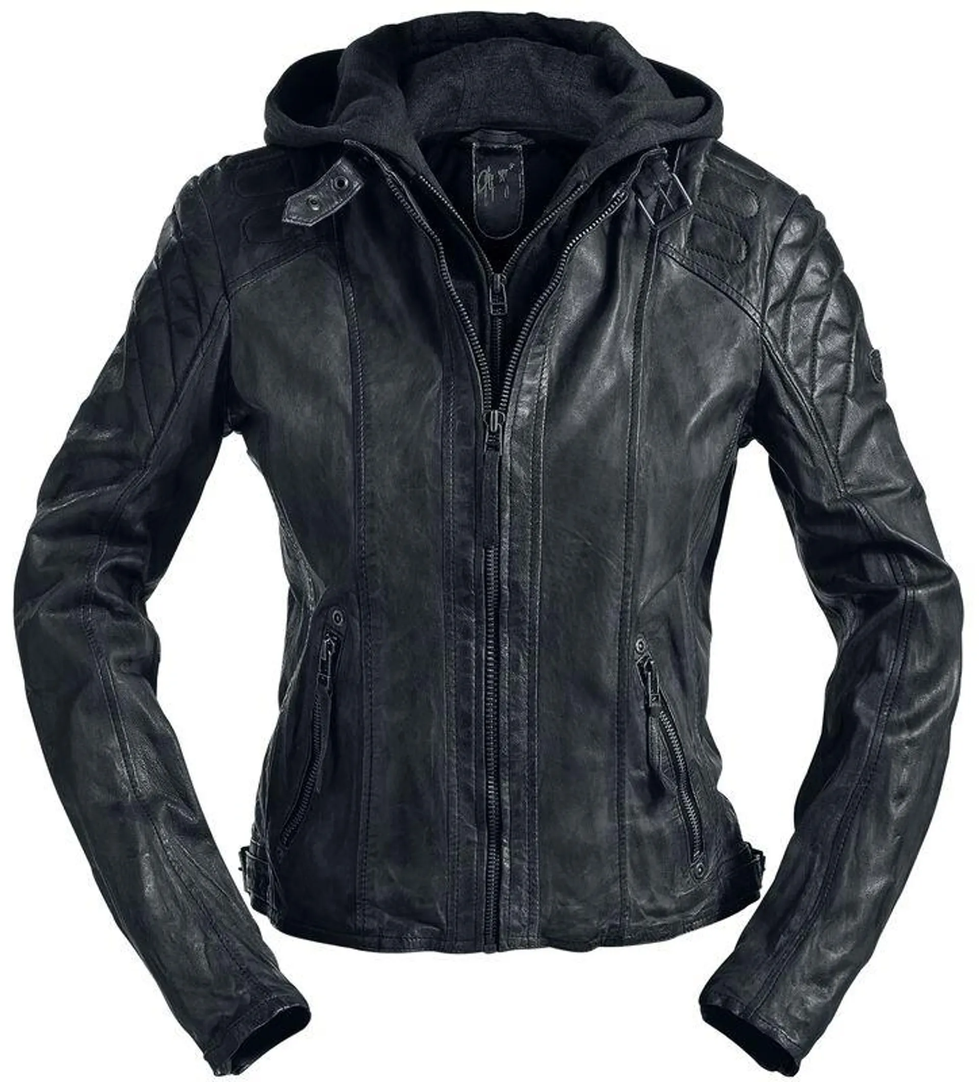 "Chasey" Lederjacke schwarz von Gipsy