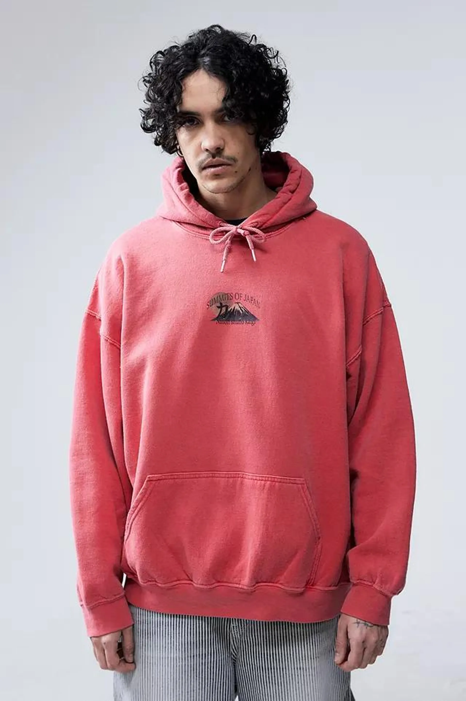 UO Red Summits Of Japan Hoodie