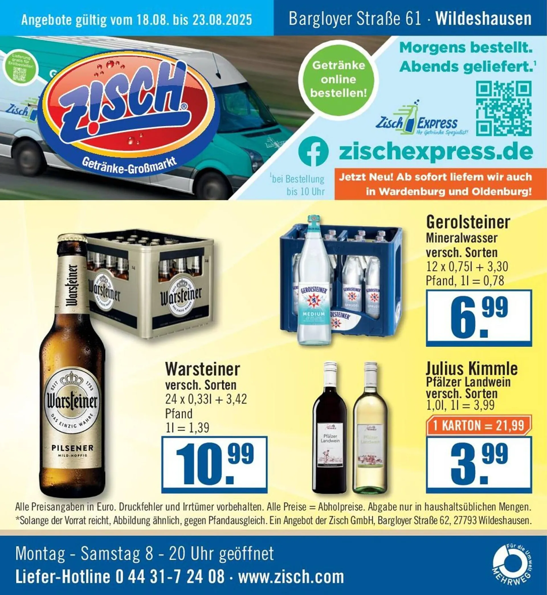 Zisch Prospekt von 17. August bis 23. August 2025 - Prospekt seite 1