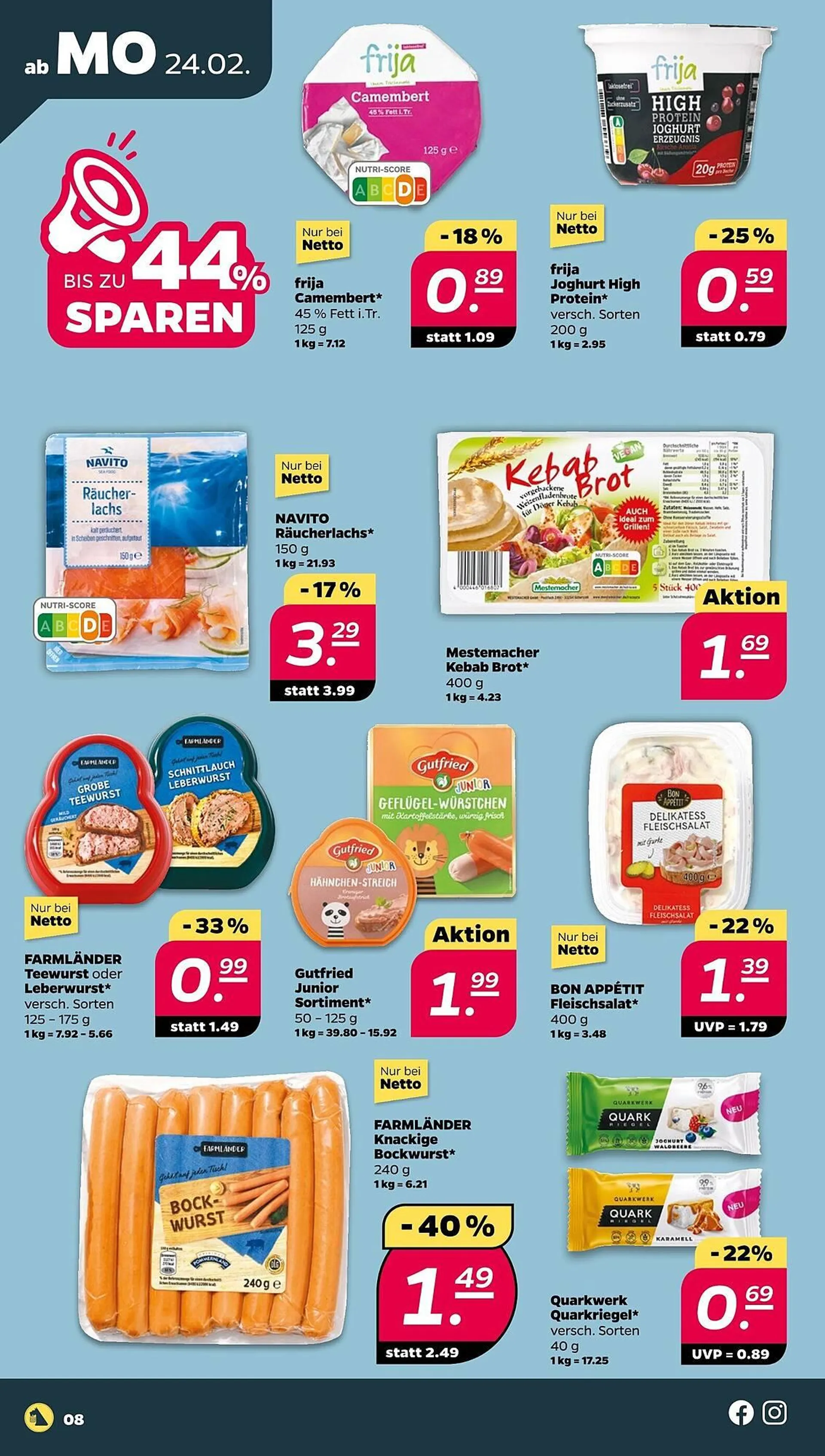 NETTO Prospekt von 24. Februar bis 1. März 2025 - Prospekt seite 8