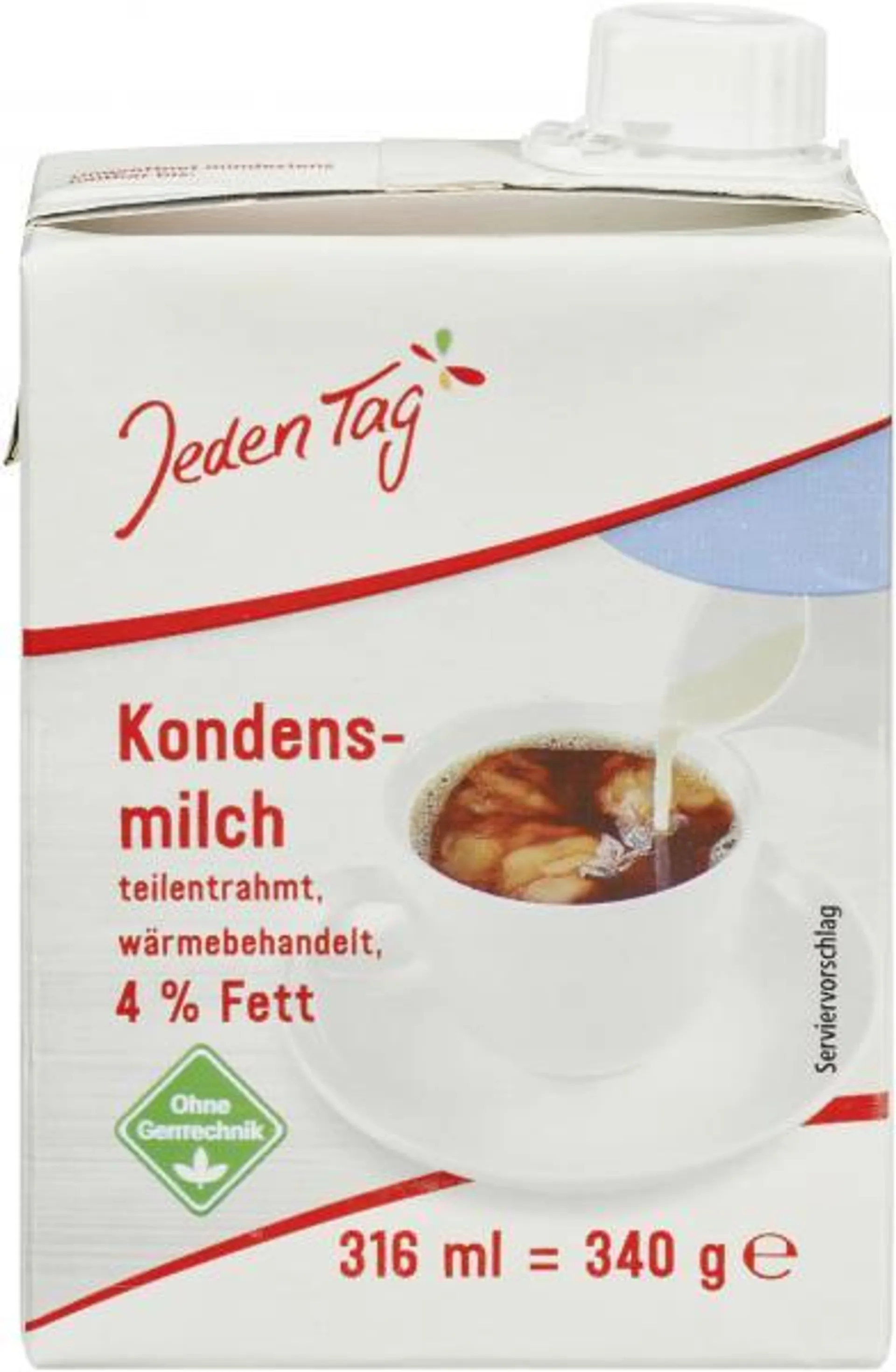 Jeden Tag Kondensmilch 4% 340 g