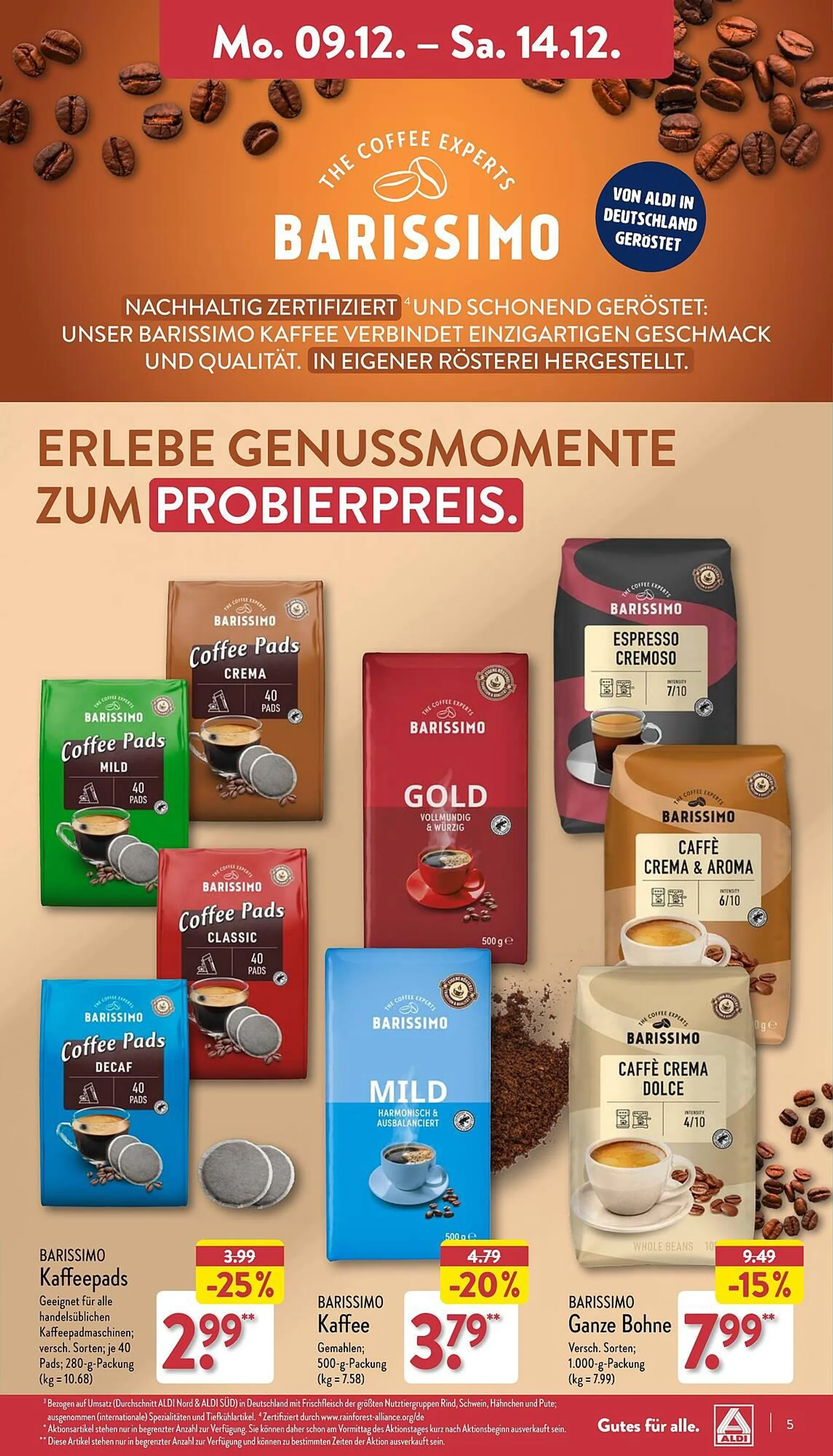 Aldi Nord Prospekt von 9. Dezember bis 14. Dezember 2024 - Prospekt seite 5