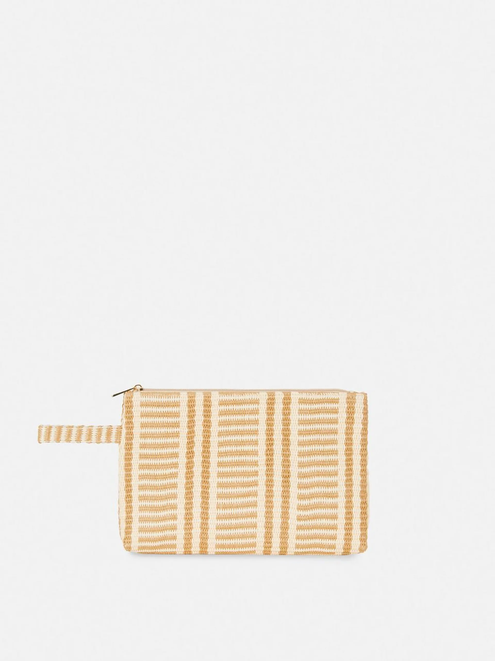 Eckige Strohtasche