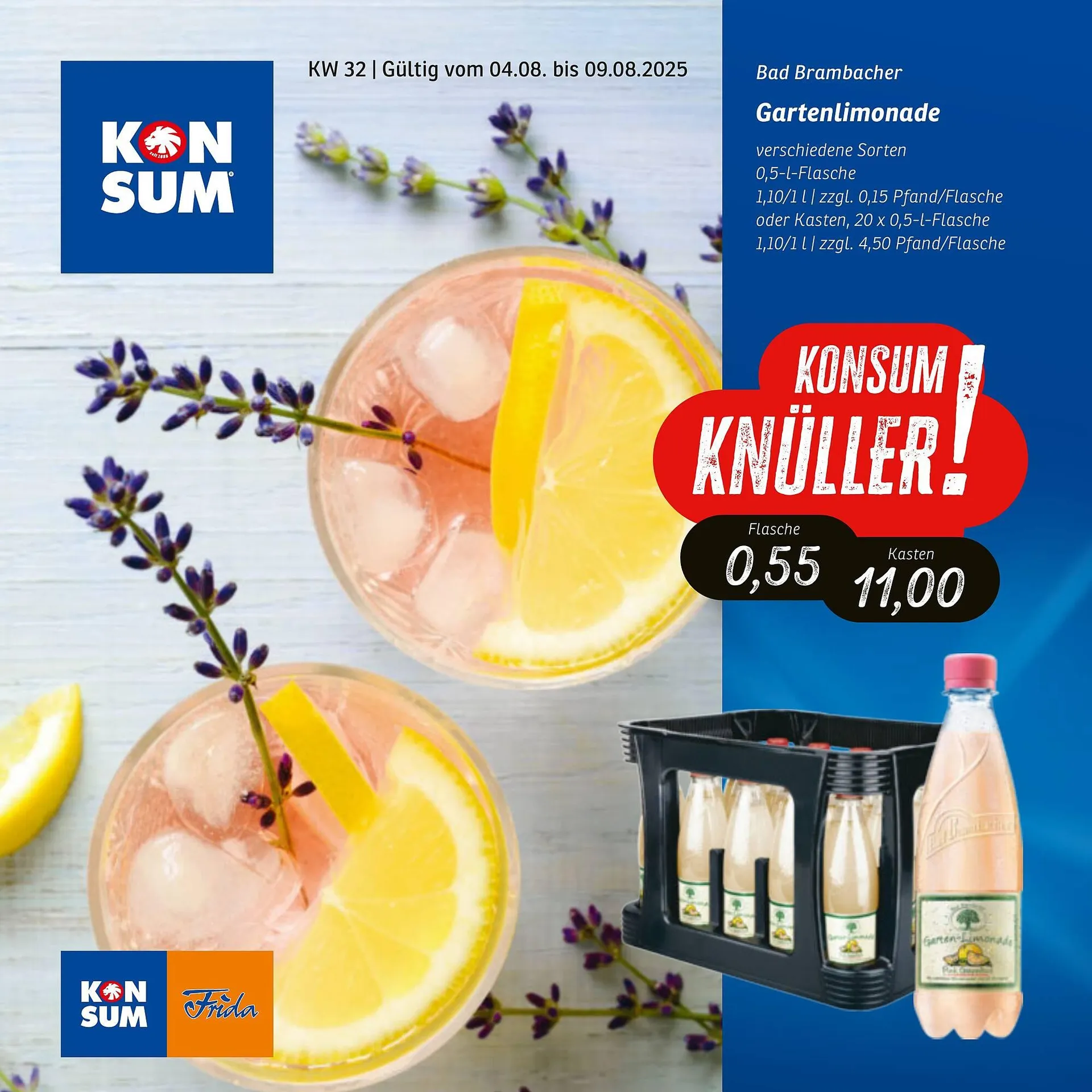 KONSUM Prospekt von 4. August bis 9. August 2025 - Prospekt seite 1