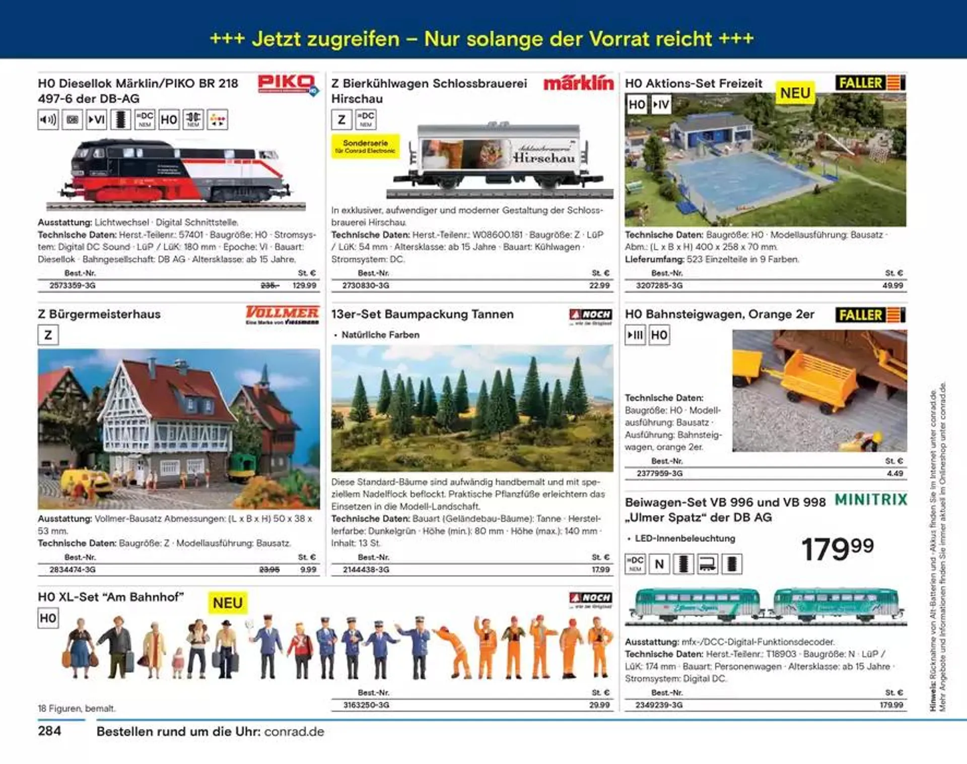 Modellbahn Katalog von 29. Oktober bis 31. Dezember 2025 - Prospekt seite 286