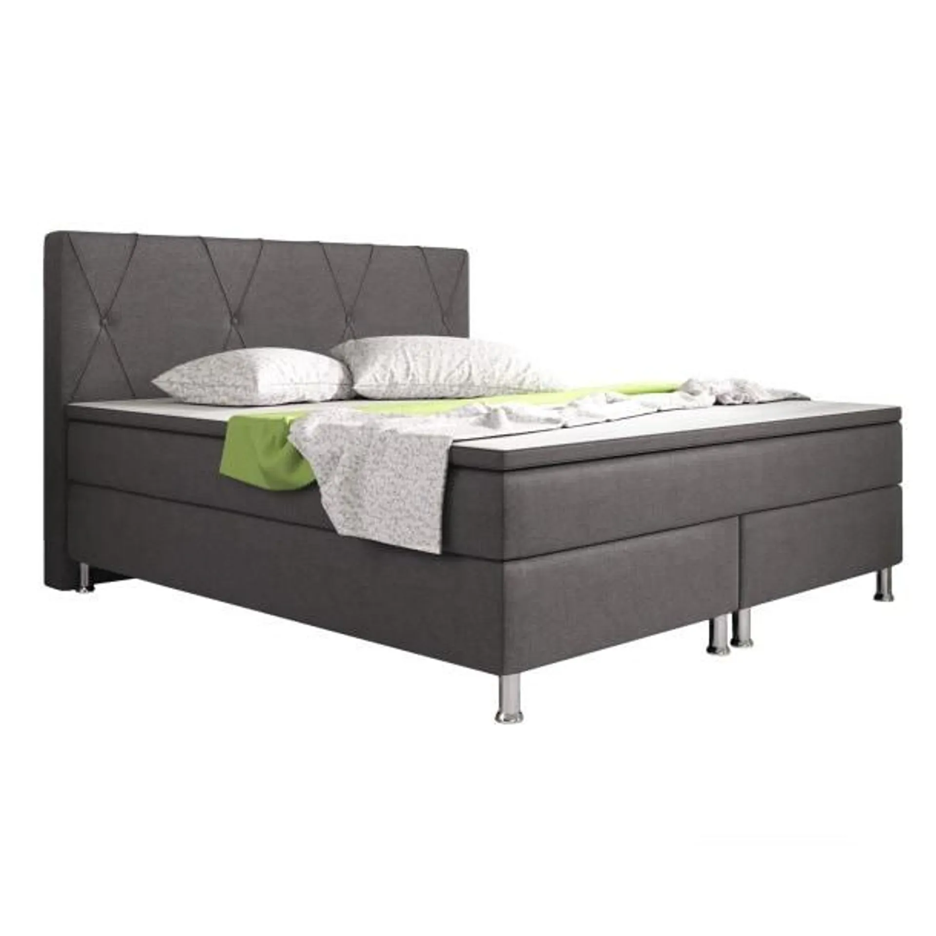 Boxspringbett Boston 180 x 200 cm anthrazit