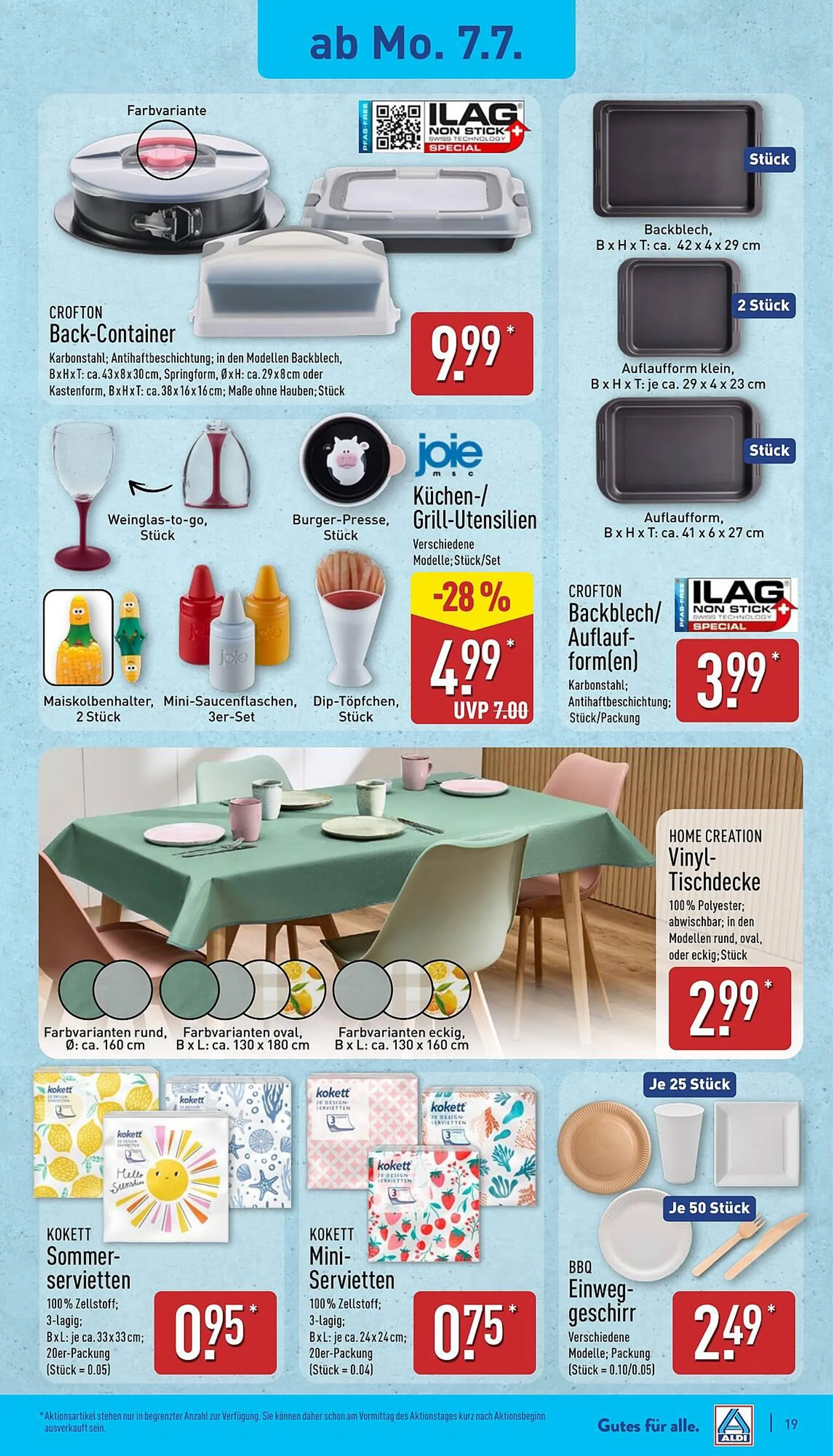 Aldi Nord Prospekt von 7. Juli bis 12. Juli 2025 - Prospekt seite 19