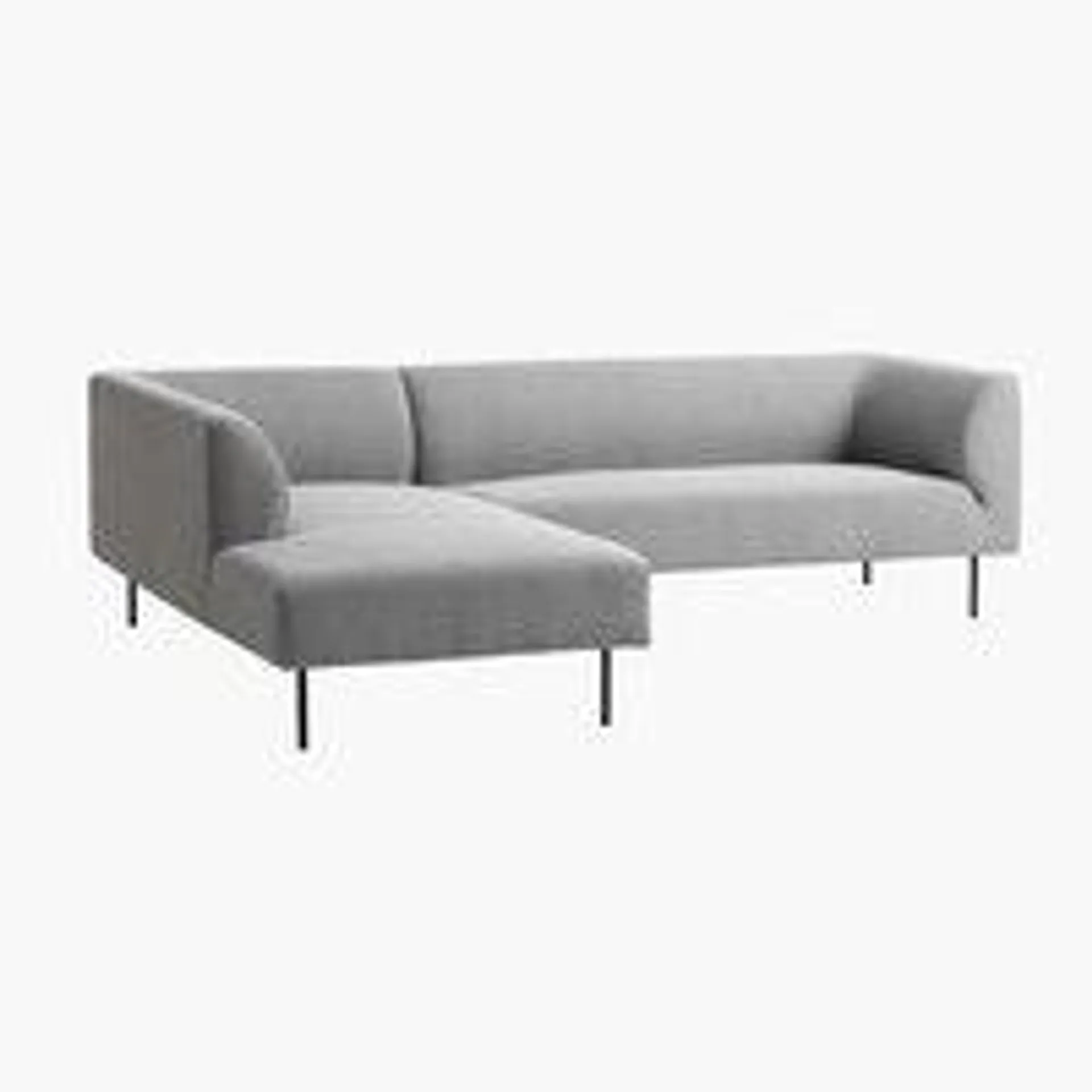 Sofa KARE Chaiselongue links hellgrau