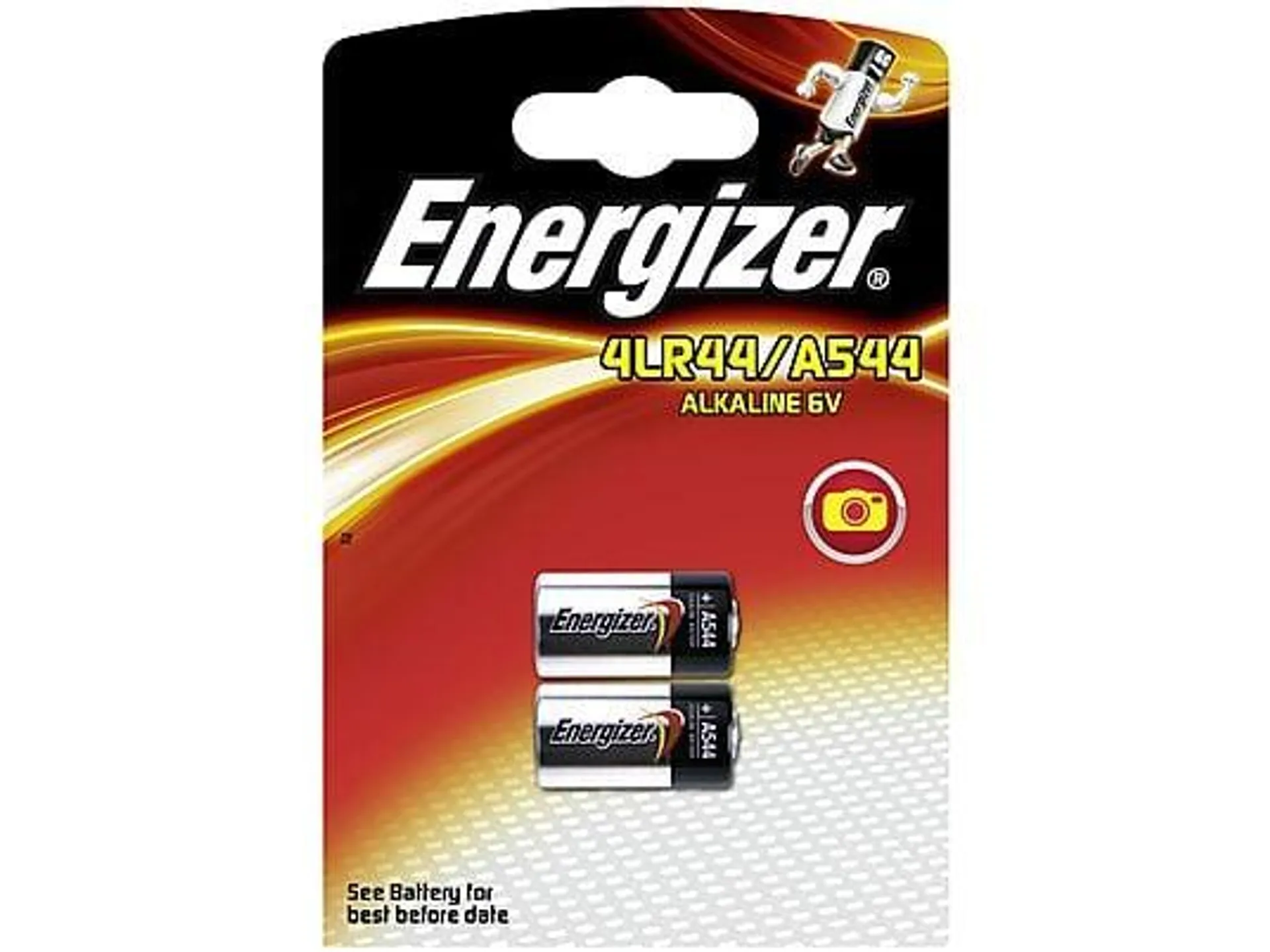 ENERGIZER 639335 ALKALINE A544/4LR44 2ER A544 Batterie, Alkaline, 6 Volt, 178 mAh 2 Stück