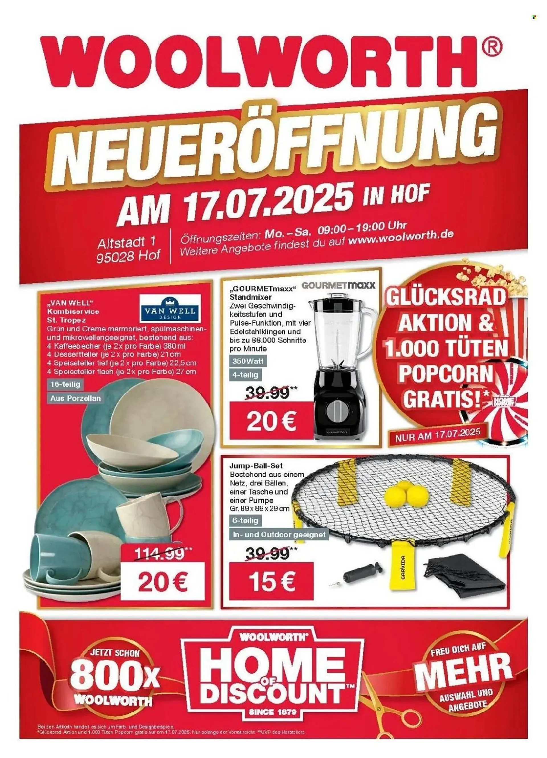 Woolworth Prospekt von 17. Juli bis 17. Juli 2025 - Prospekt seite 1