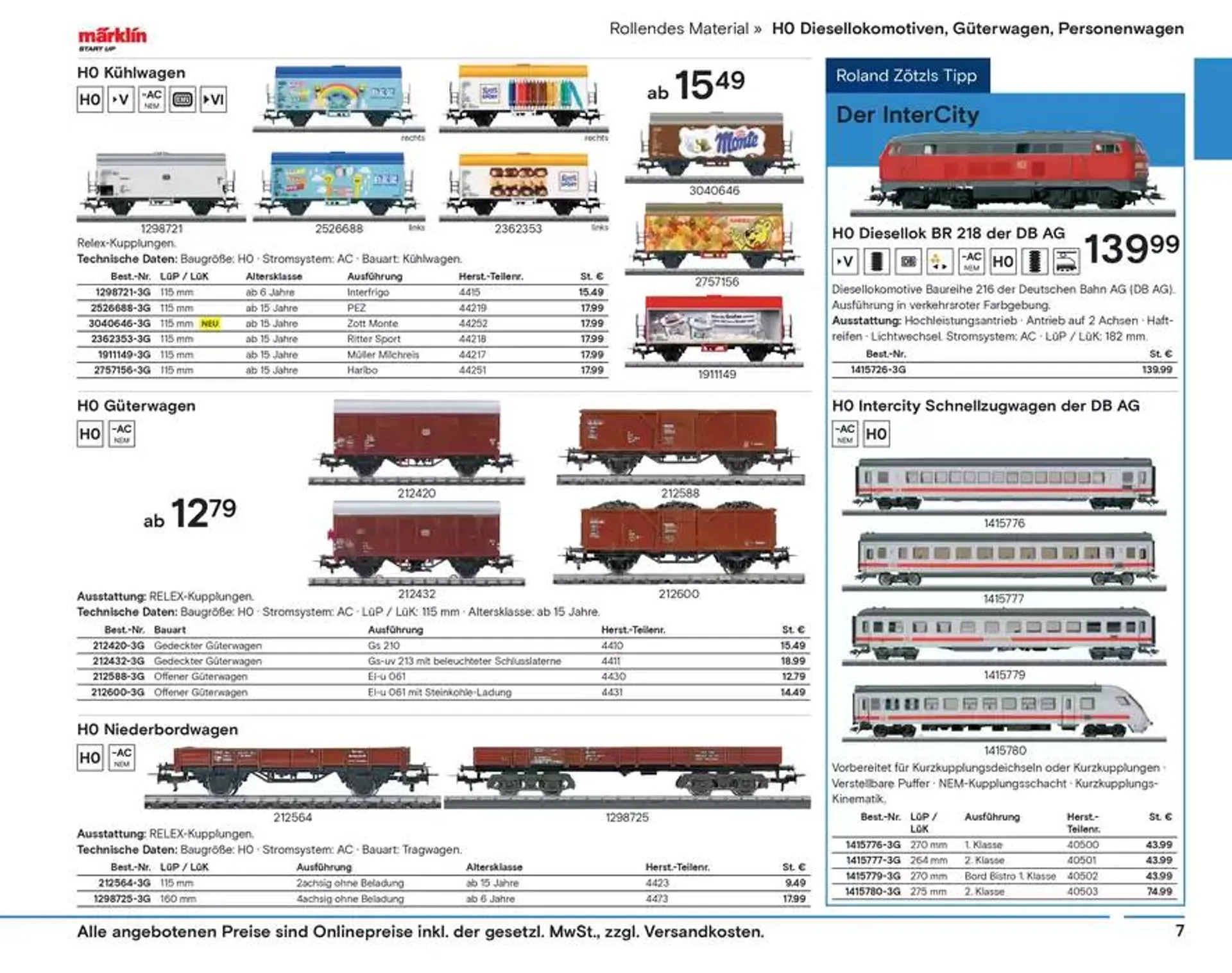 Modellbahn Katalog von 29. Oktober bis 31. Dezember 2025 - Prospekt seite 9