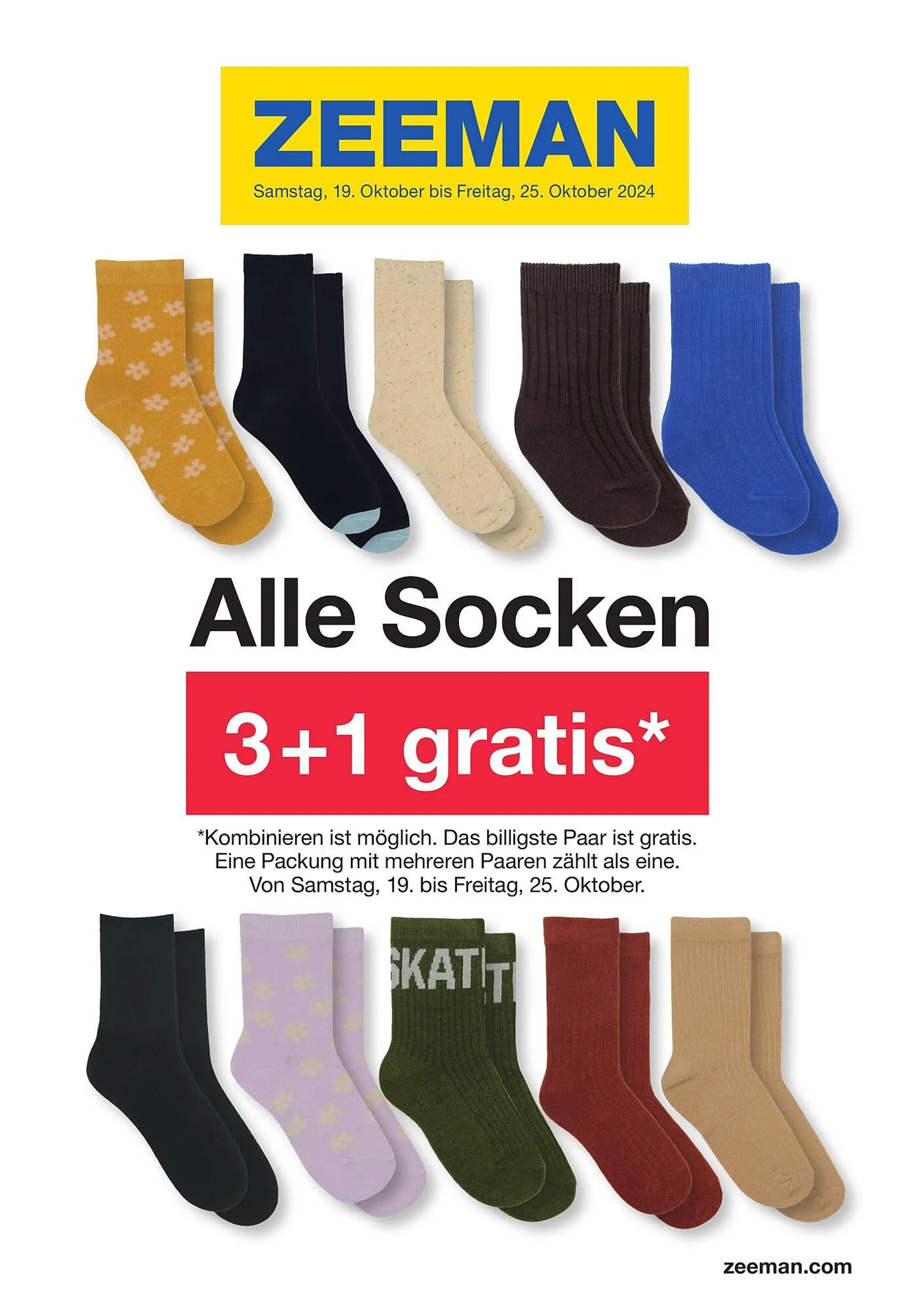 Zeeman Prospekt von 19. Oktober bis 25. Oktober 2024 - Prospekt seite 1