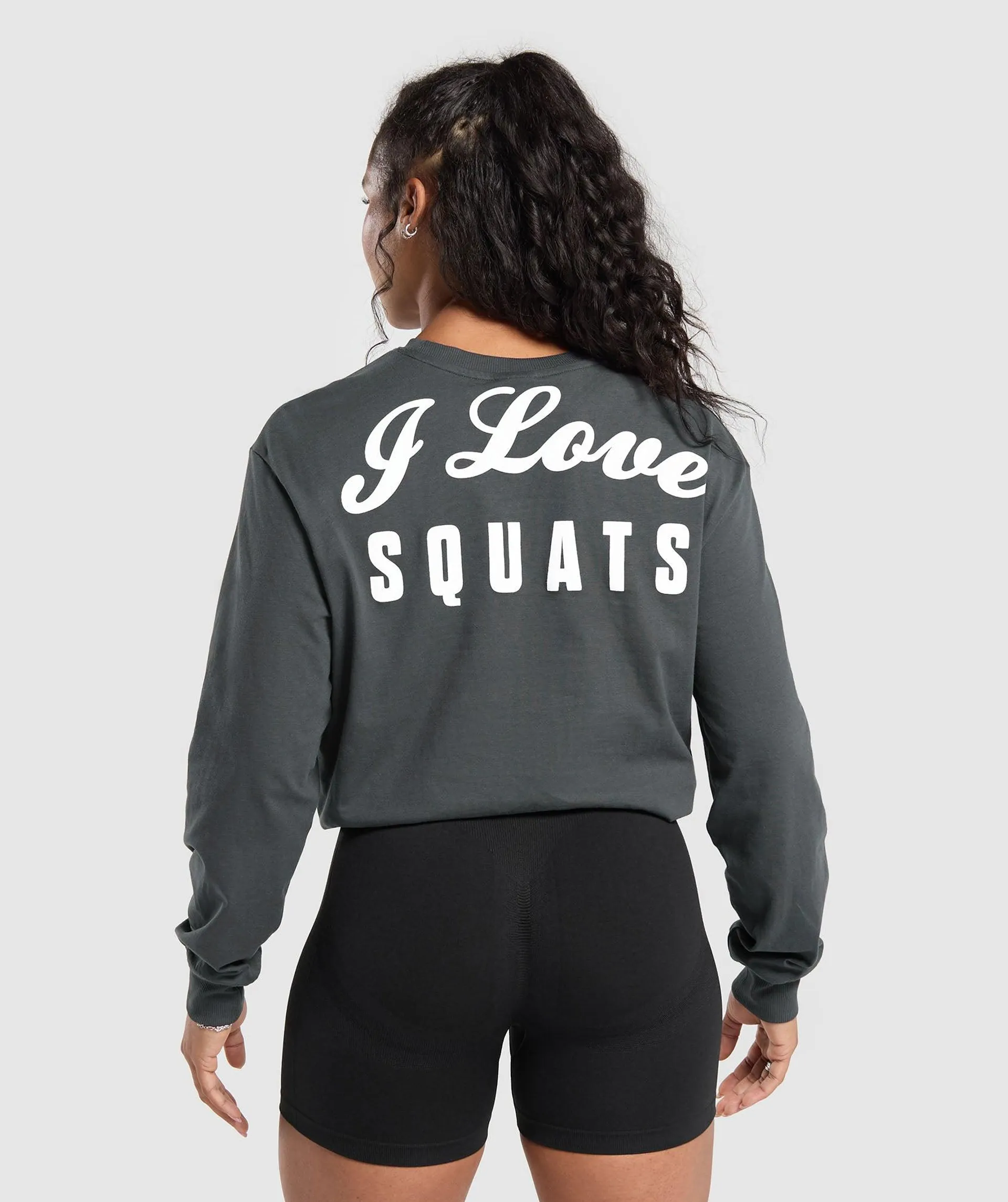 I Love Squats Long Sleeve Skater